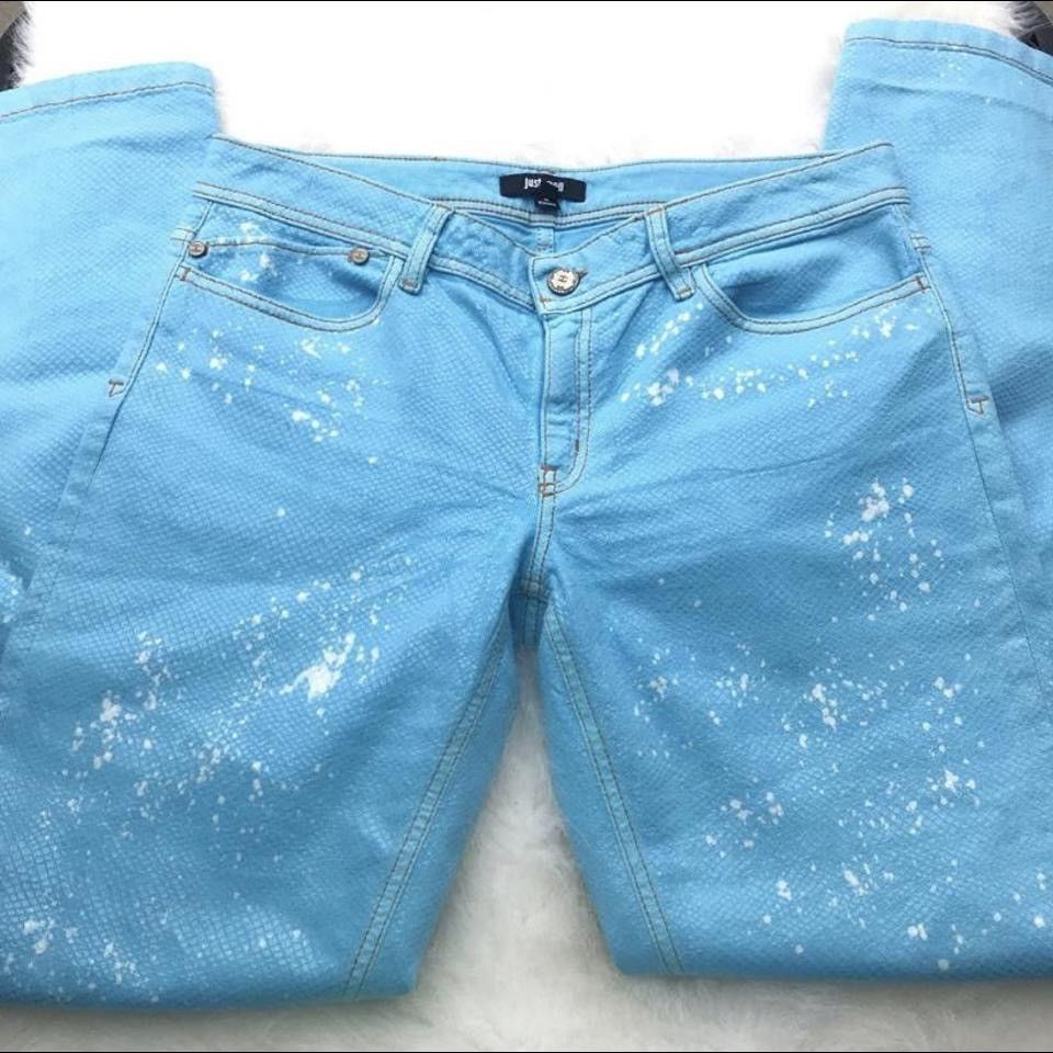 Just Cavalli × Roberto Cavalli Python Snake Designer Skinny Jeans Size 31" - 2 Thumbnail