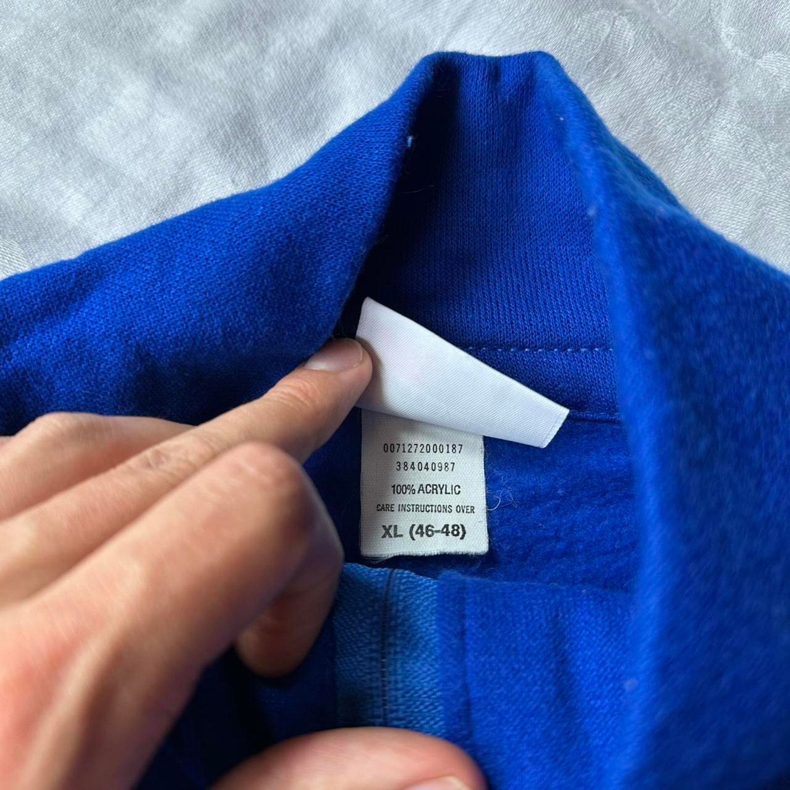 Vintage Vintage 80s Blue Striped Zip Up Track Suit Jacket Size US XL / EU 56 / 4 - 8 Thumbnail
