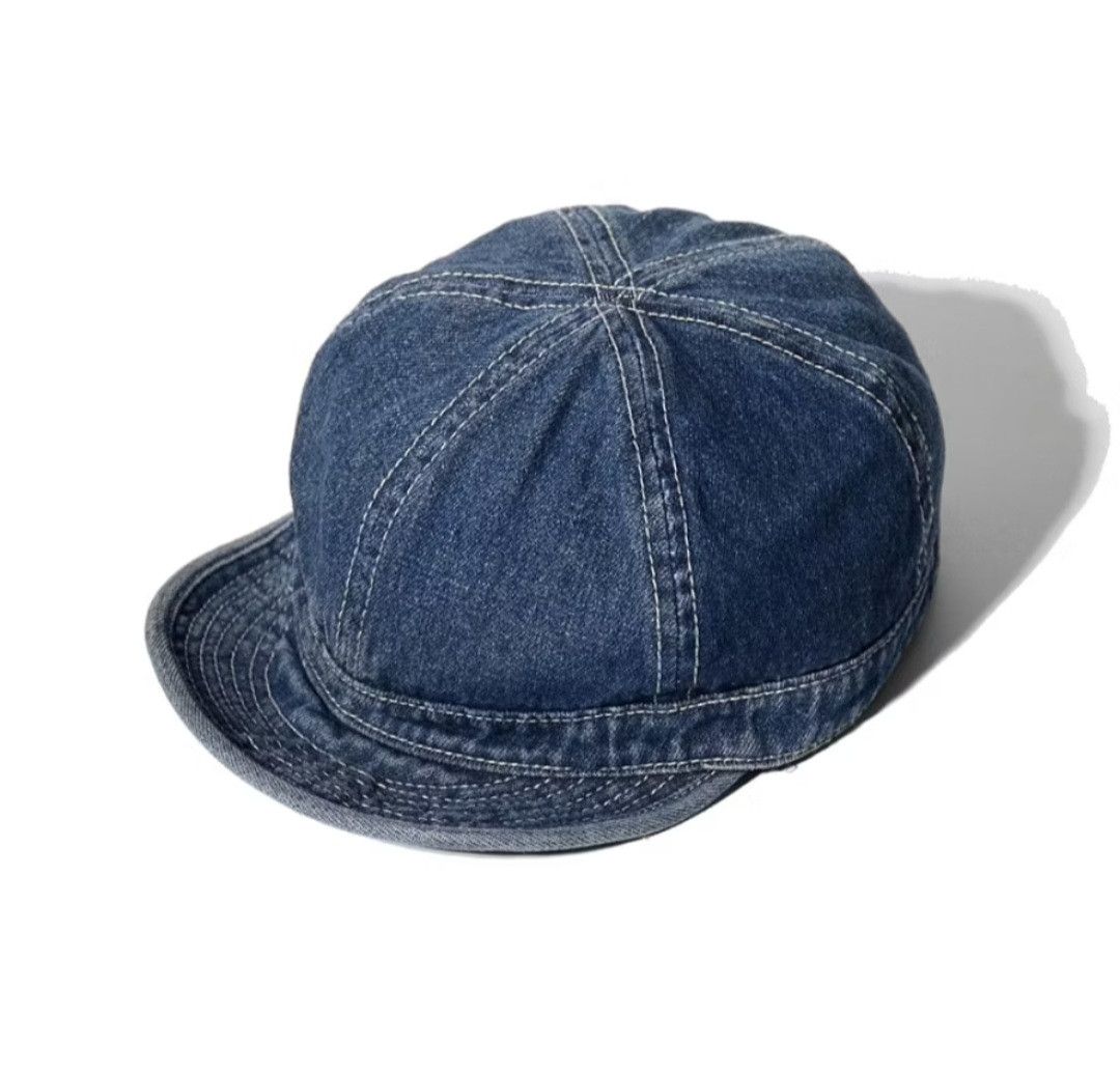 Japanese Brand Baseball short brim denim Japanese style cap Size ONE SIZE - 1 Thumbnail