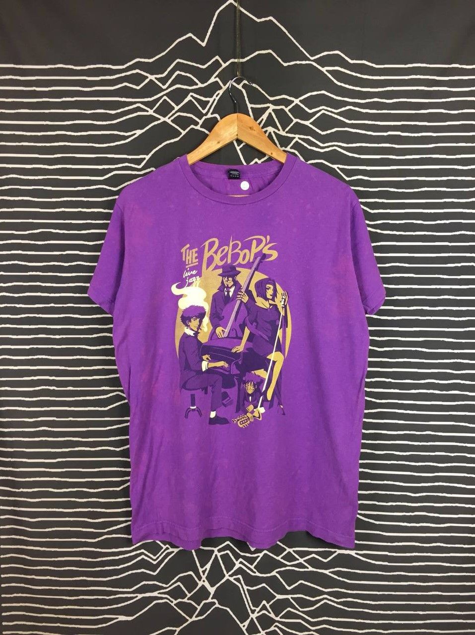 Anime Cowboy Bepop The Bepop's Live Jazz Anime Manga Tee Size US L / EU 52-54 / 3 - 2 Thumbnail
