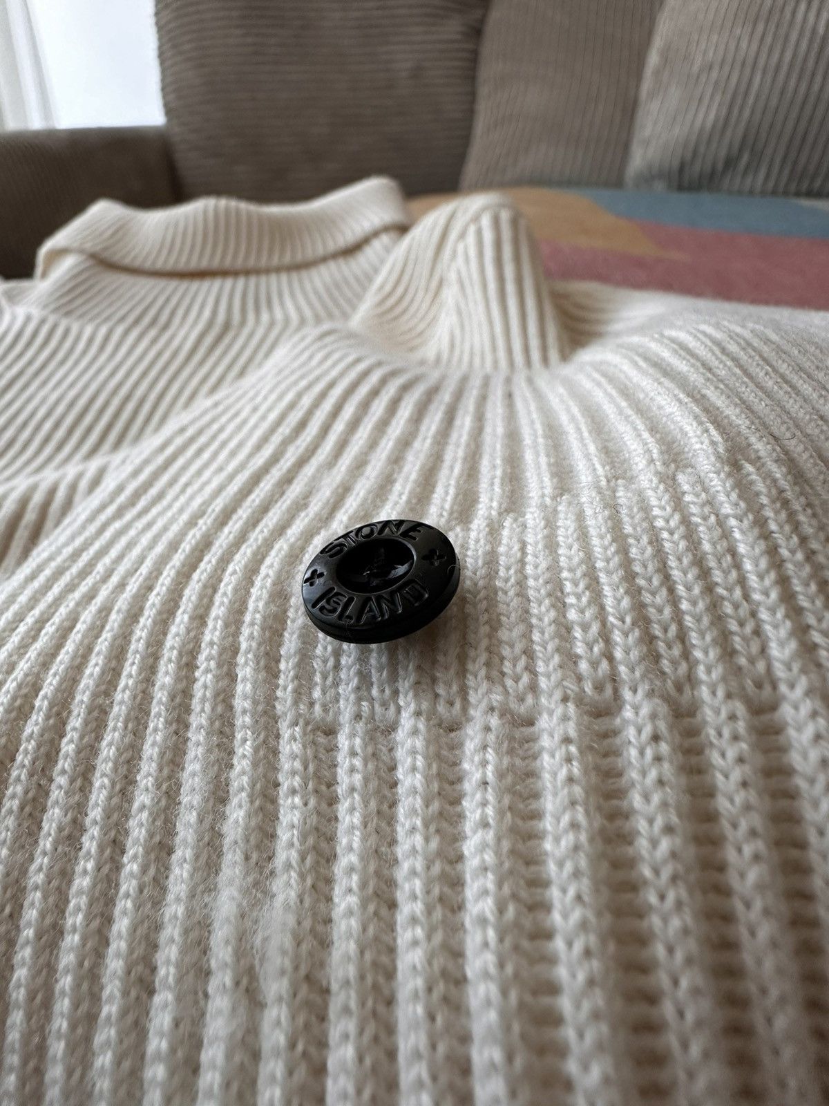 Stone Island Wool corduroy turtleneck sweater Size US XL / EU 56 / 4 - 4 Thumbnail