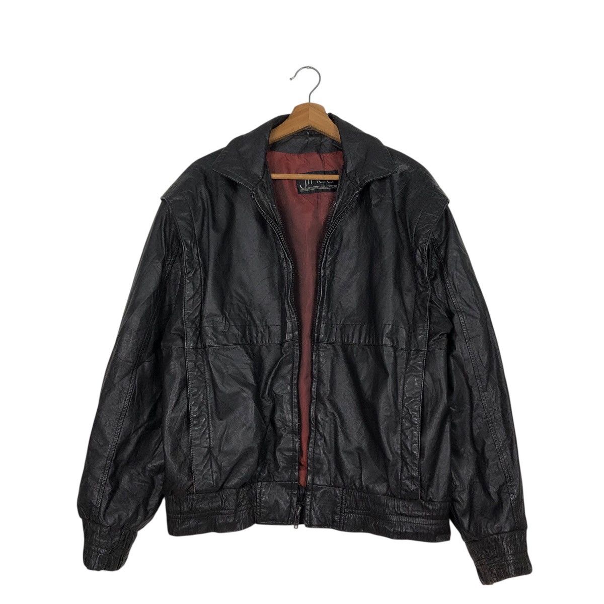 Japanese Brand 📌Vintage Biker Leather Jacket Jindo Blanket Issey Miyake Size US S / EU 44-46 / 1 - 2 Thumbnail