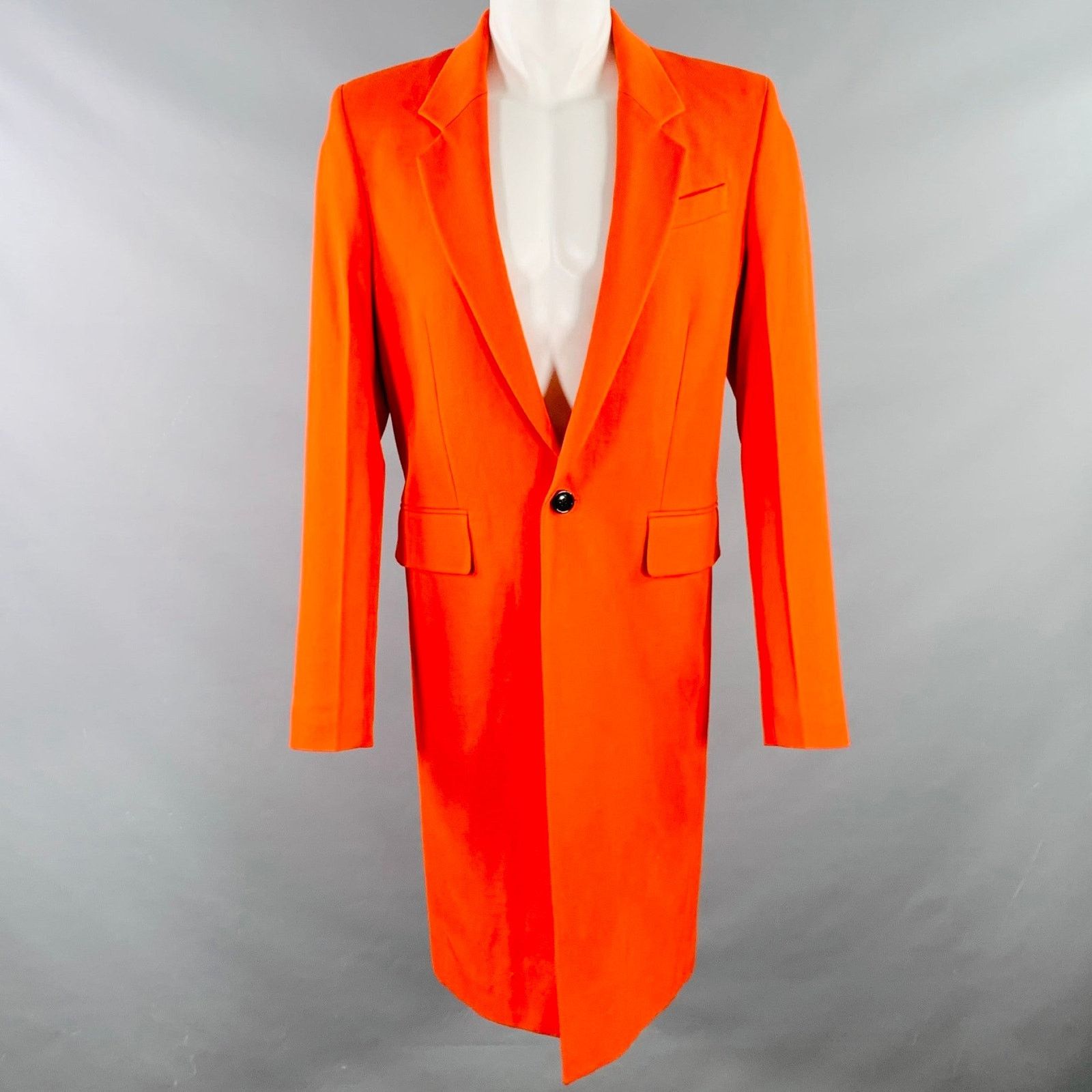 AMI Size 38 Orange Textured Twill Coat Size US M / EU 48-50 / 2 - 1 Thumbnail