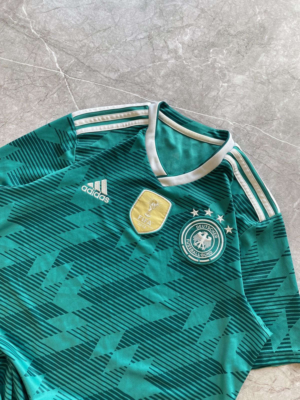 Adidas × Vintage Adidas Germany Soccer Jersey 2014 World Cup Champion Patch Size US M / EU 48-50 / 2 - 3 Thumbnail