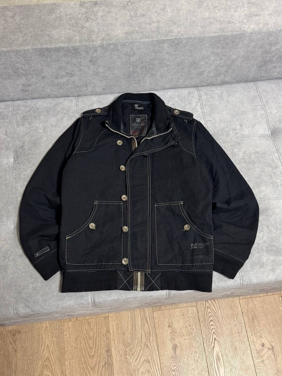DC Vintage DC 07 Y2K Bomber Jacket Black Size M Size US M / EU 48-50 / 2 - 1 Thumbnail