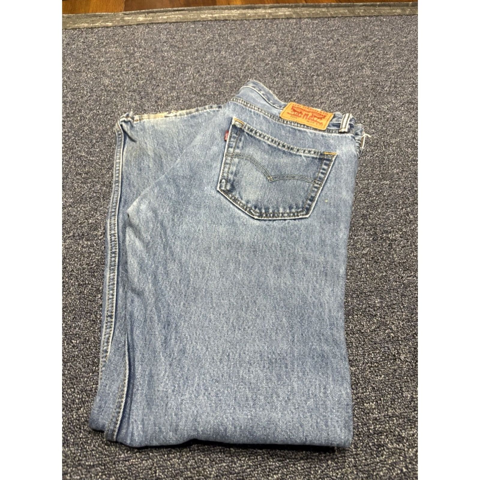 Levi's Levi'S Jeans Mens 34 X 32 Blue Men Regular Straight Leg Wash Denim Classic Size US 34 / EU 50 - 4 Thumbnail