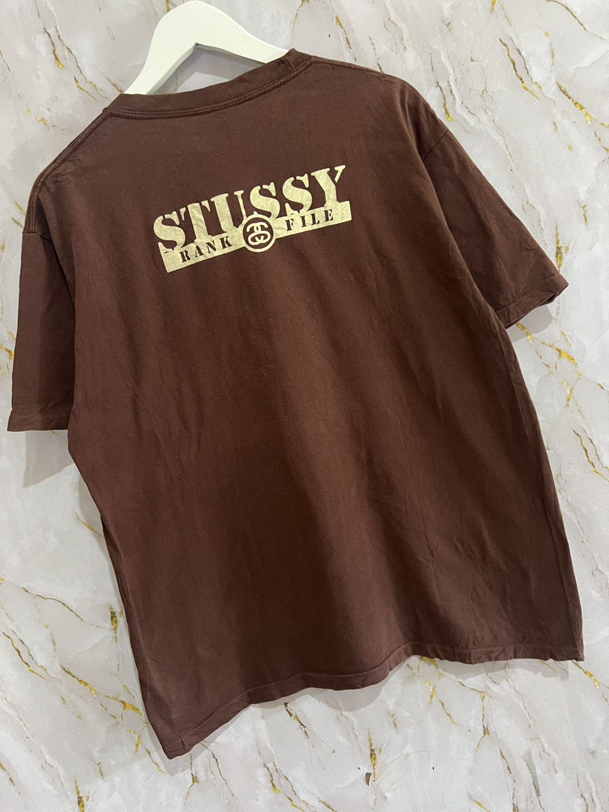 Stussy Vintage Stussy Army Logo T-Shirt – OG Streetwear Classic Size US XL / EU 56 / 4 - 4 Thumbnail
