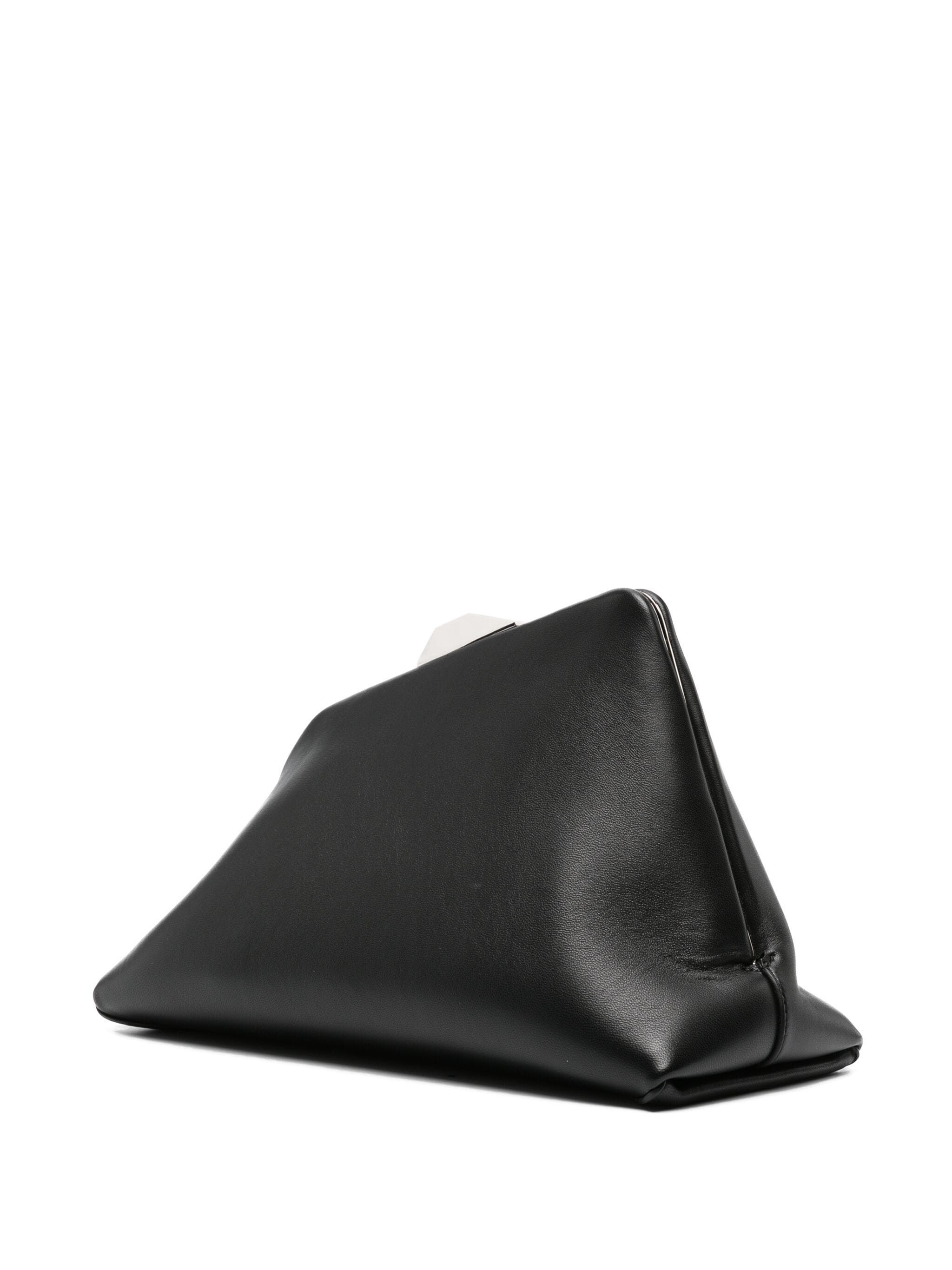The Attico o1s22i1n1024 Size: OS / Nappa Leather Clutch Bag in Black Size ONE SIZE - 3 Thumbnail