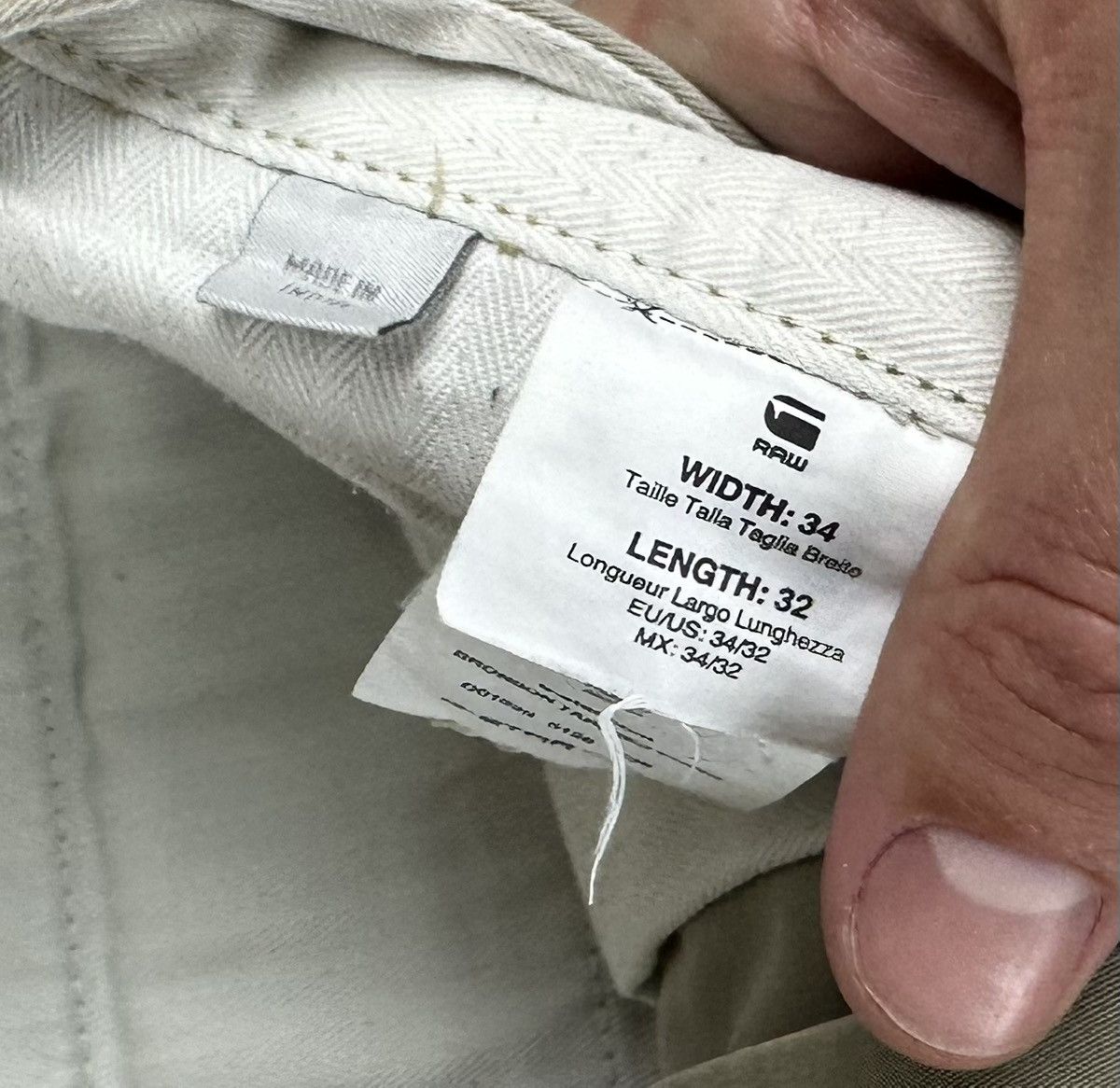 G-Star G-Star Raw Slim Tapered Chinos Pants Small Logo Size US 34 / EU 50 - 8 Thumbnail