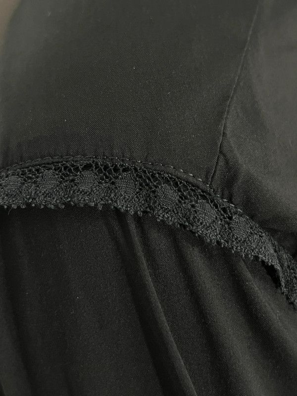 Dolce & Gabbana D&G Black Lace Trim Shirt SS 2006 Size L / US 10 / IT 46 - 12 Thumbnail