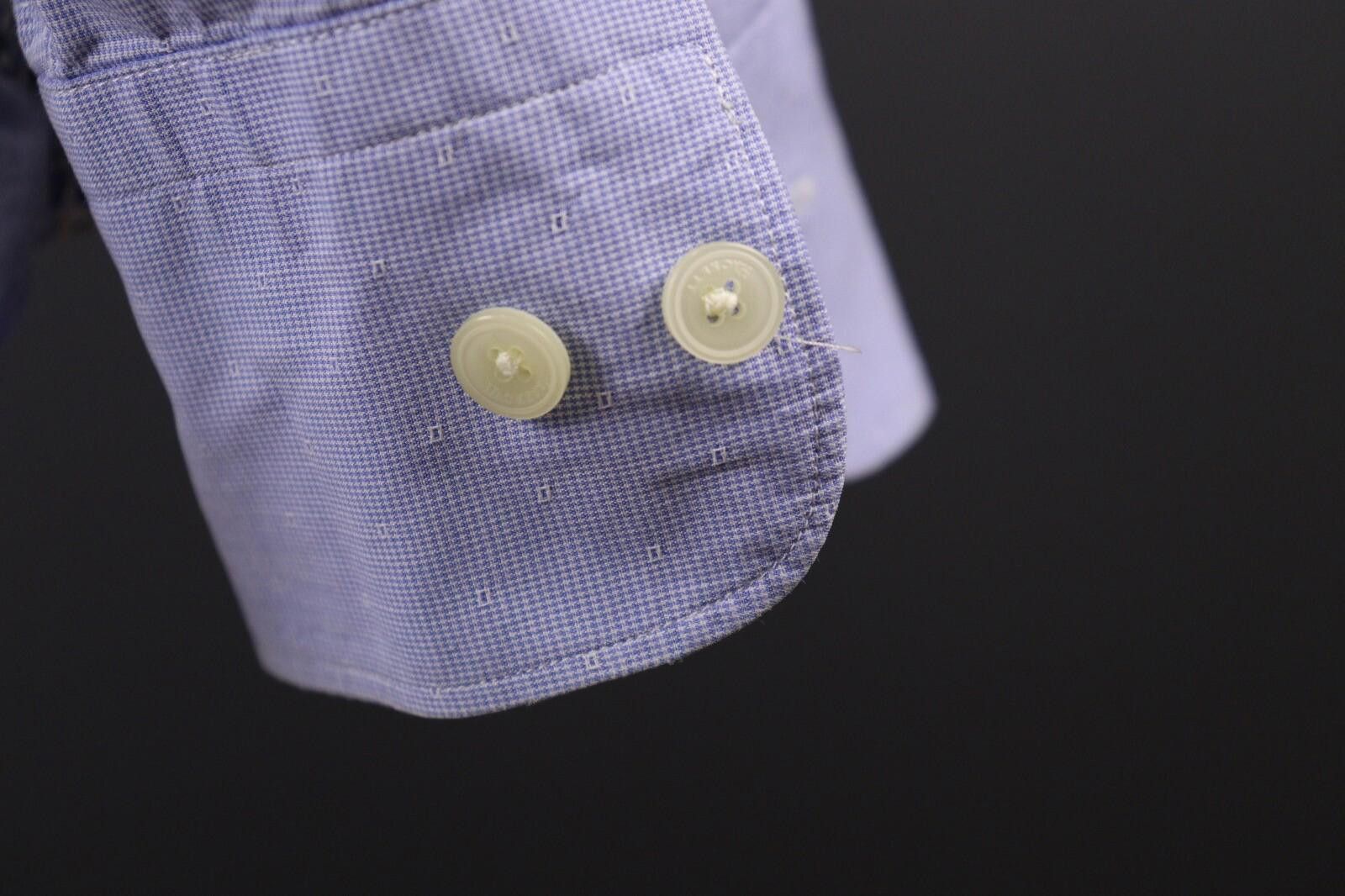 Designer Hackett London Slim Fit Blue Button Down Shirt Size S Size US S / EU 44-46 / 1 - 10 Thumbnail