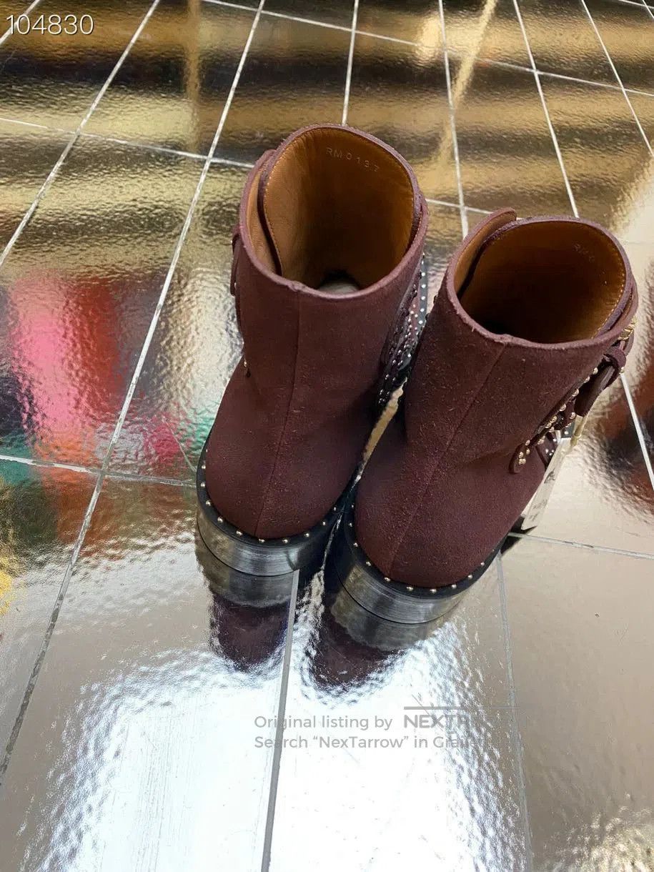 Givenchy Givenchy Studded Suede Biker Boots. Size US 6 / IT 36 - 4 Thumbnail