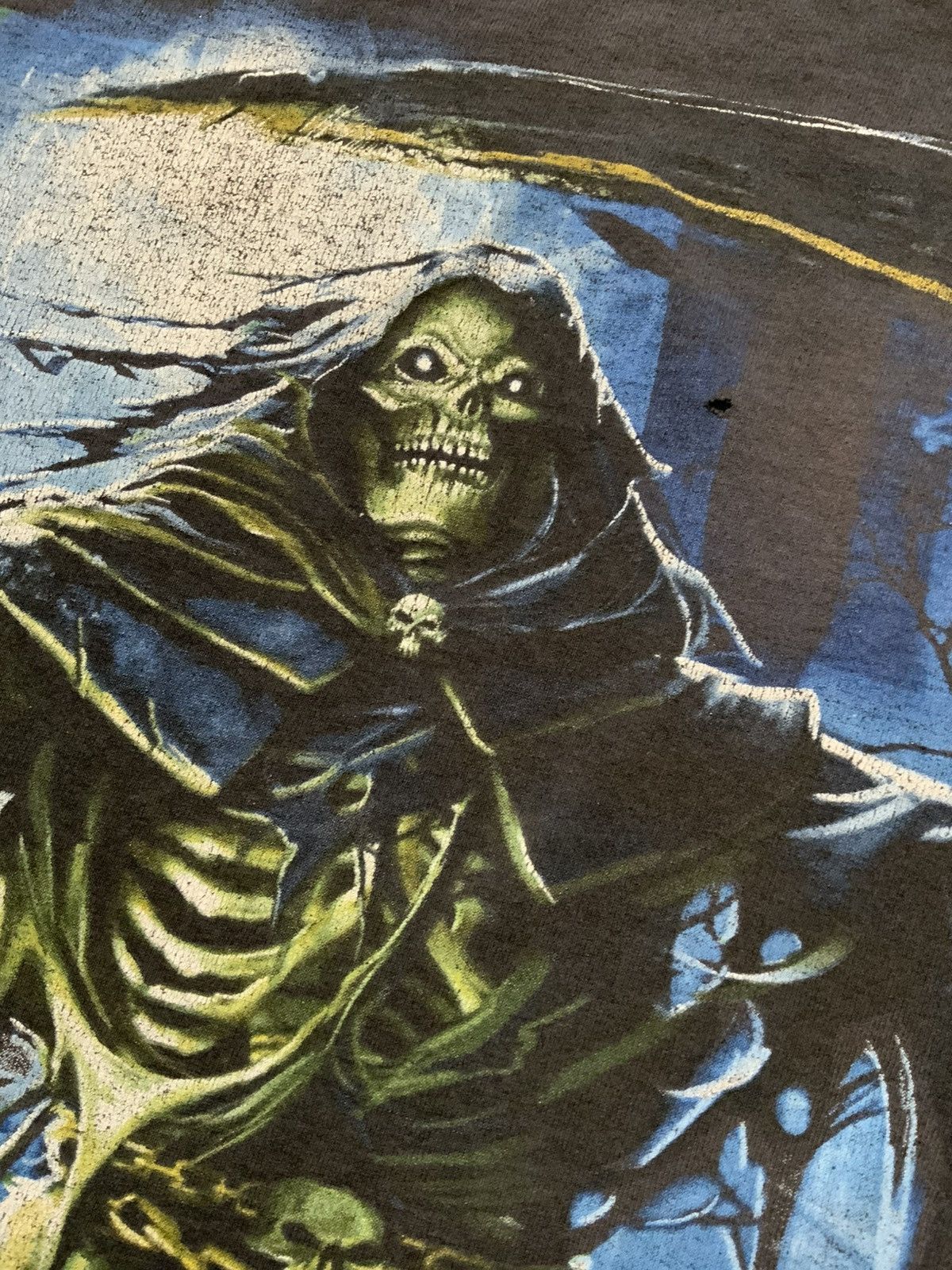 Alstyle Vintage Y2K Grim Reaper Death Skull Skeleton Scythe T-Shirt Size US XXL / EU 58 / 5 - 6 Thumbnail