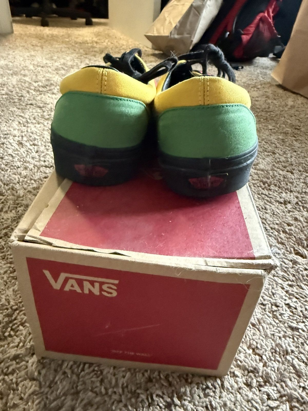 Vans Vans Era Authentic “Rasta” sneakers Size US 9.5 / EU 42-43 - 4 Thumbnail