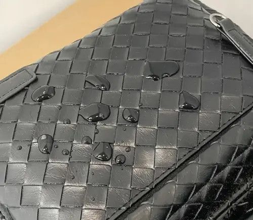 VIBE Black retro faux leather woven backpack bag Size ONE SIZE - 4 Thumbnail