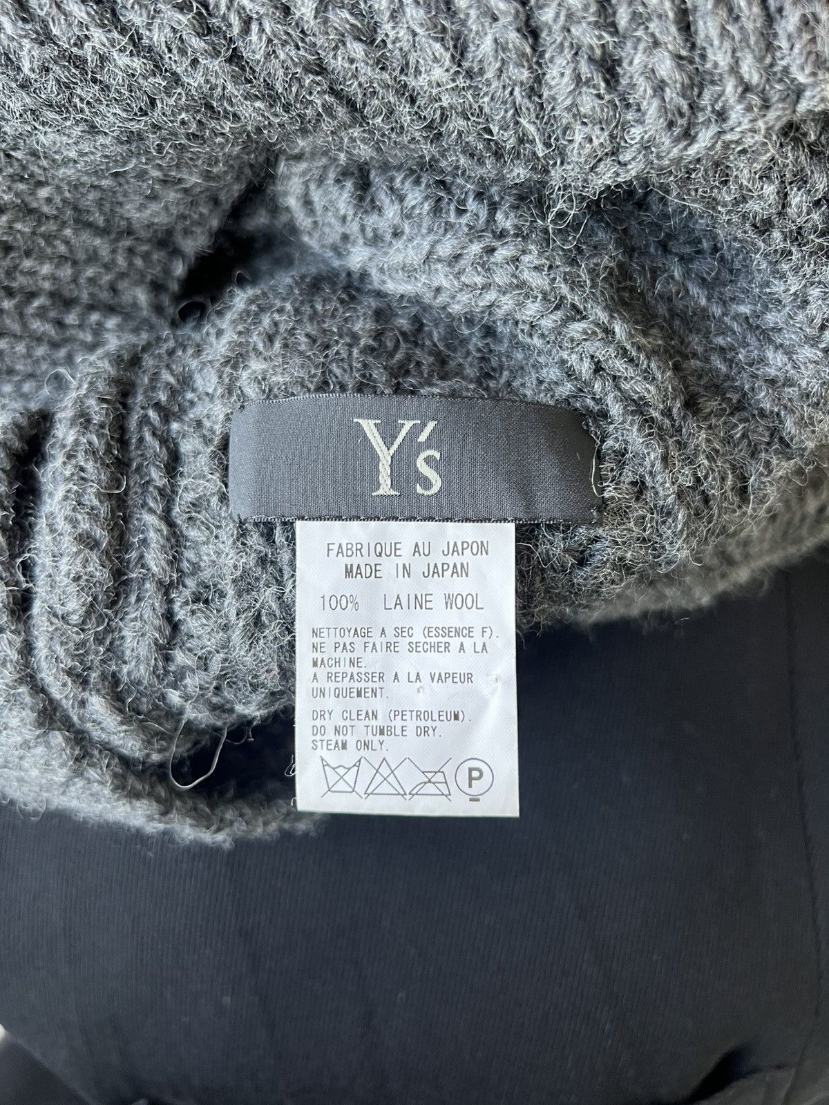 Yohji Yamamoto Yohji Yamamoto Y's - Wool Cable Knit Neck Warmers Scarf Size ONE SIZE - 10 Thumbnail