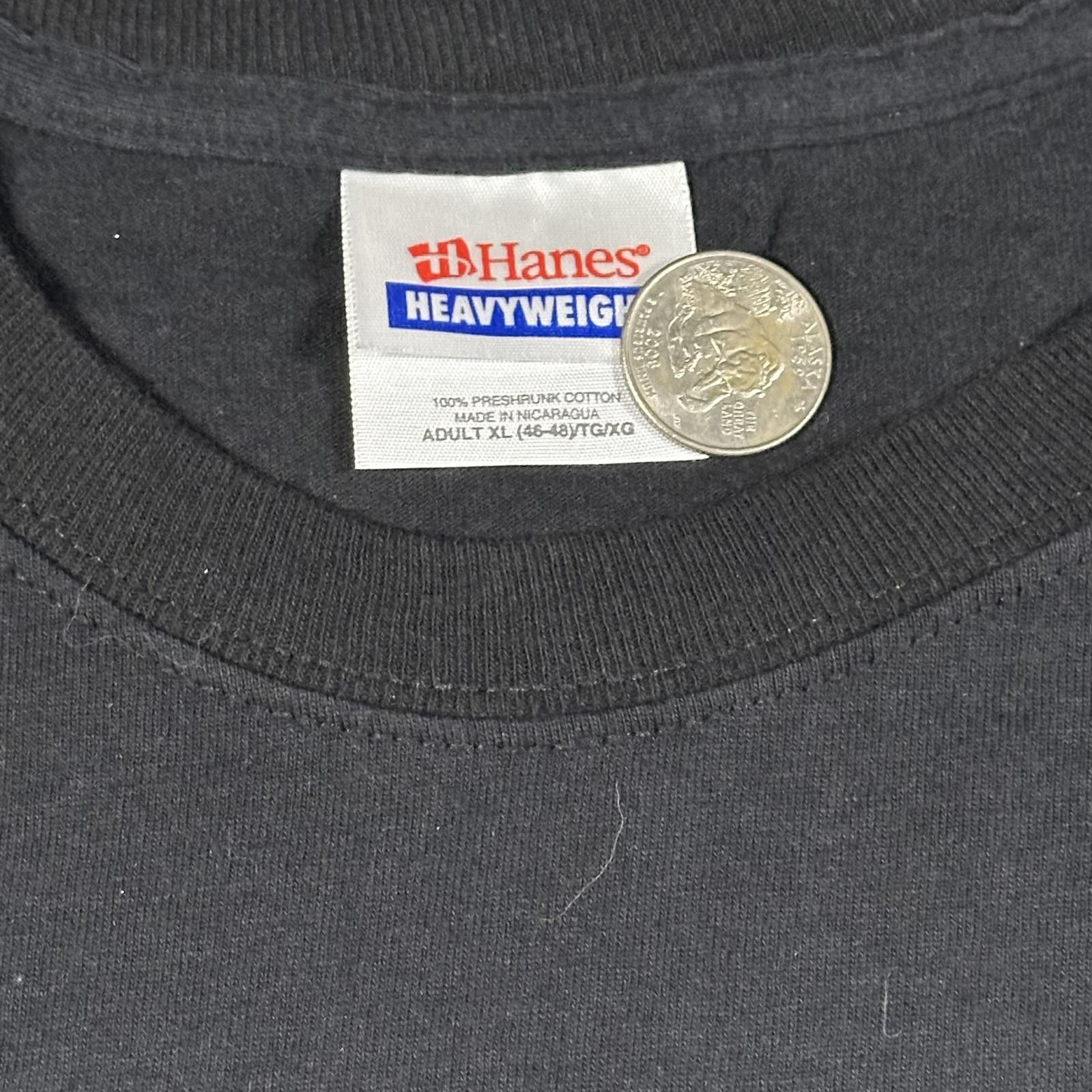 Hanes Hanes Men T-Shirt XL Black Contractions Graphic Size US XL / EU 56 / 4 - 4 Thumbnail