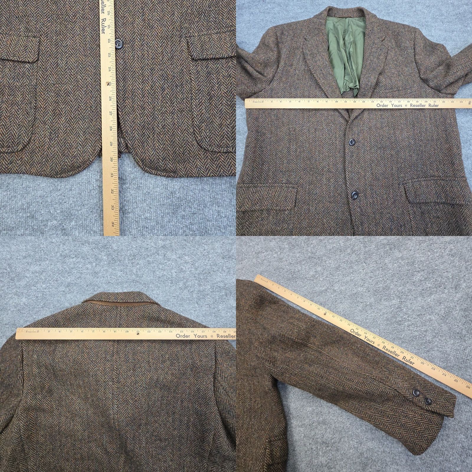 Harris Tweed VINTAGE Harris Tweed Wool Blazer Men's 46" Chest 30" Length Brown Pockets Union Blazer Regular Wool Tweed Mens 46 Mens Block Preppy Brown Size 46R - 8 Thumbnail