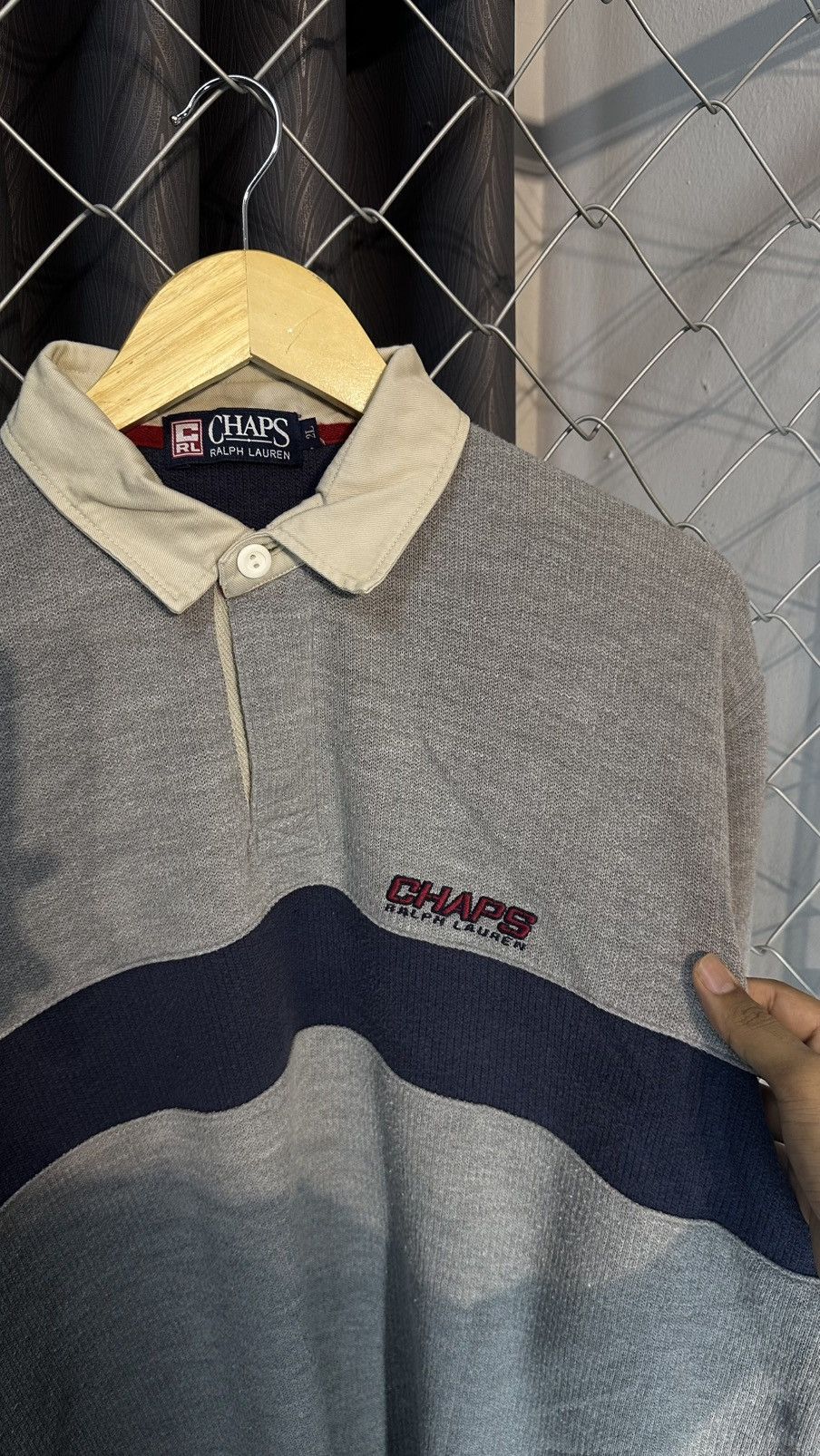 Chaps Ralph Lauren Vintage Chaps Ralph Lauren Rugby Polo Shirt Size US XL / EU 56 / 4 - 3 Thumbnail