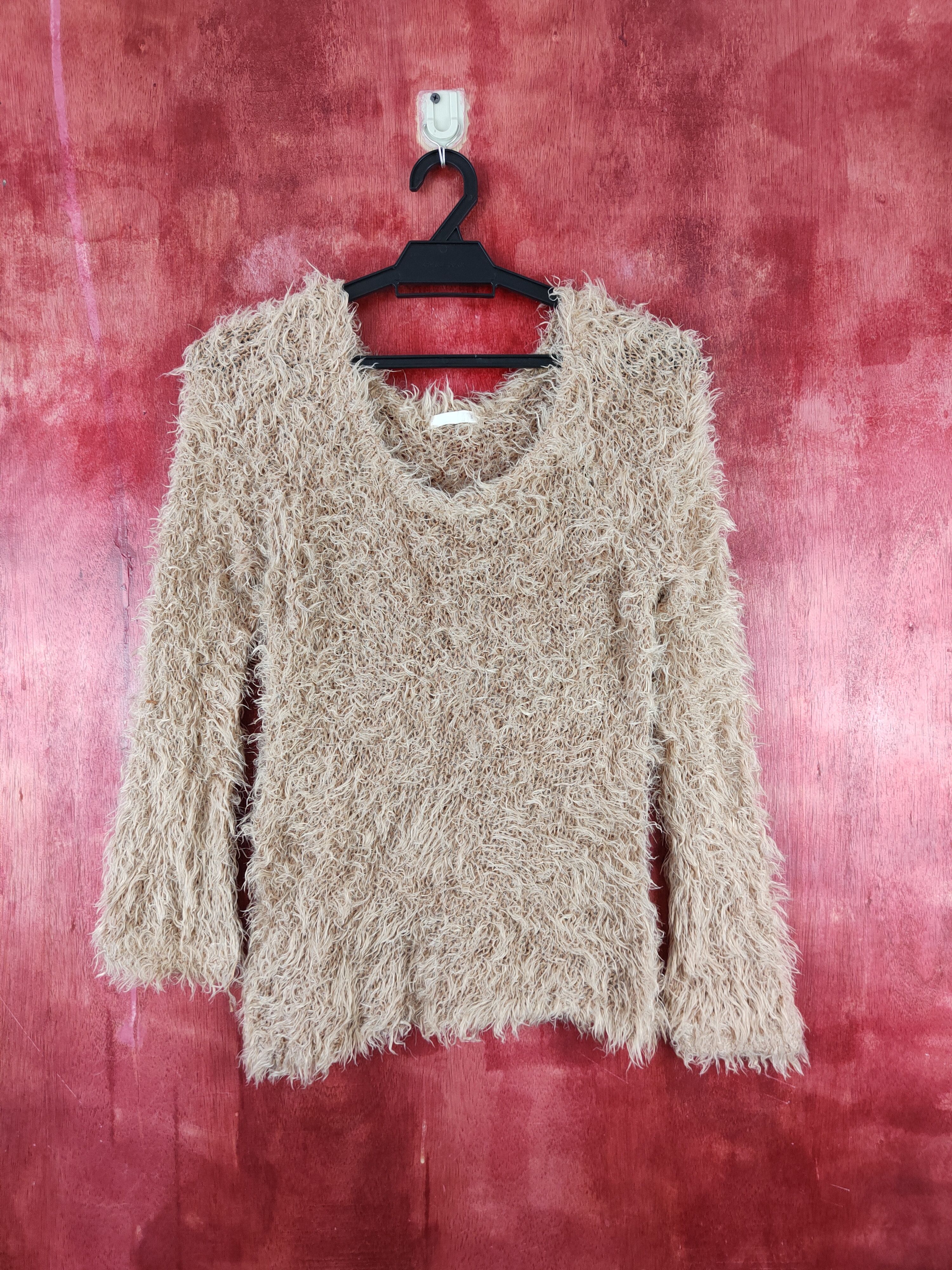 Homespun Knitwear × Japanese Brand Japanese Brand Brown Shag Shaggy Fur Mohair Knitwear #S2026 Size S / US 4 / IT 40 - 1 Thumbnail