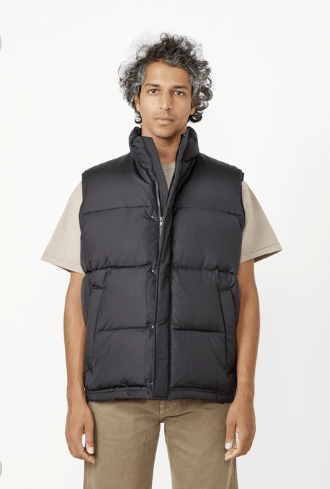 Auralee Auralee Suvin High Count Cloth Down Vest Black | Grailed