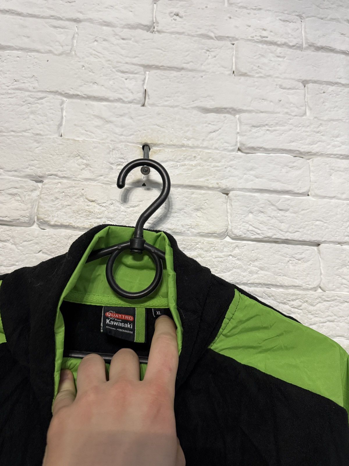 Other Kawasaki Quattro Plant Racing Fleece Bomber Jacket Huge Logo Size US XL / EU 56 / 4 - 9 Thumbnail