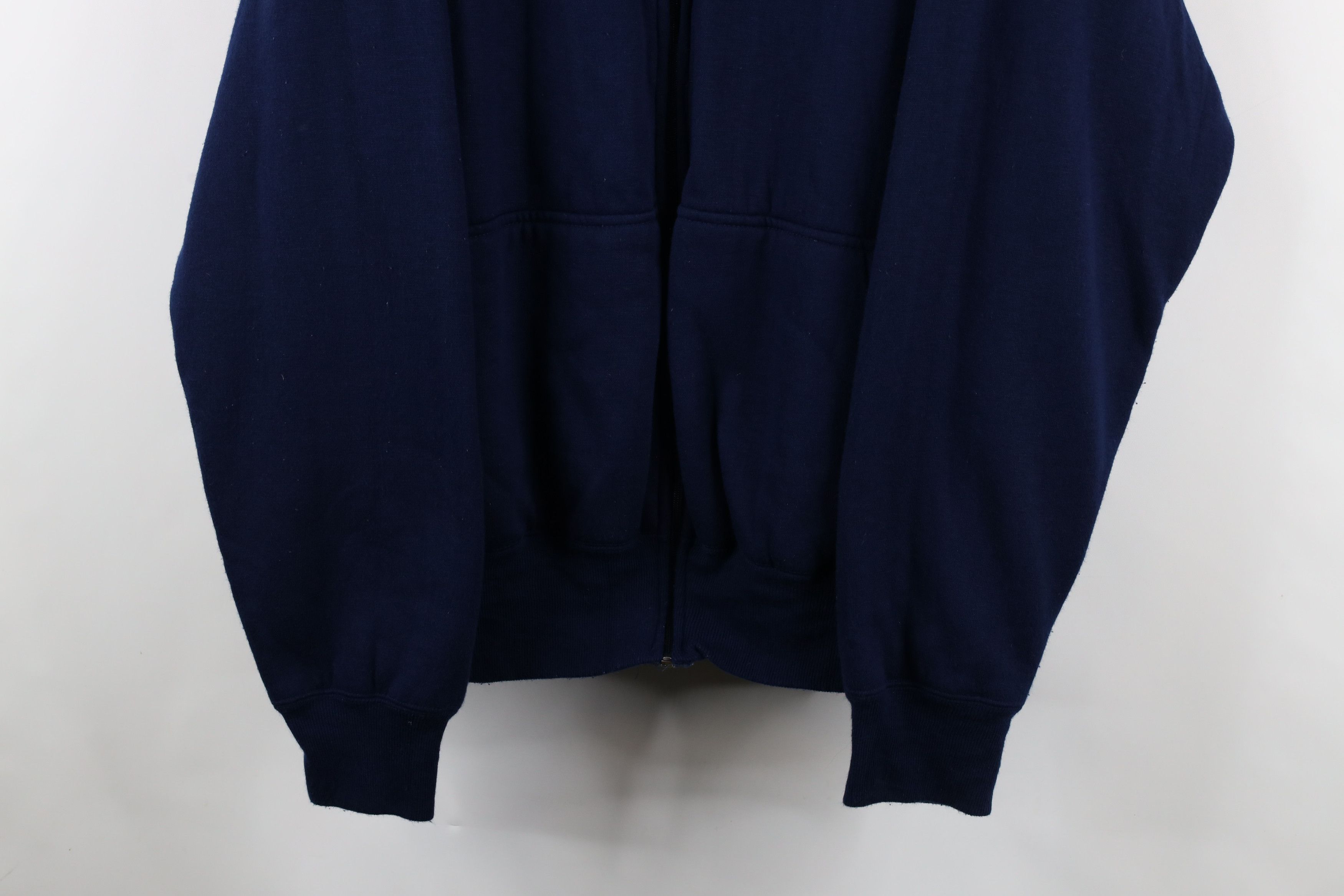 Vintage Vintage 90s Streetwear Thermal Knit Lined Full Zip Hoodie Size US XL / EU 56 / 4 - 3 Thumbnail
