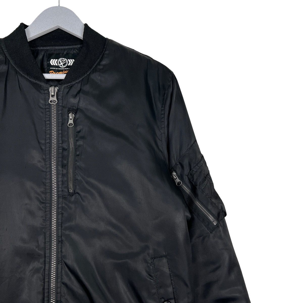 Japanese Brand 🔥 RIOT RIOT EVENRIVER BLACK BOMBER JACKET Size US L / EU 52-54 / 3 - 6 Thumbnail
