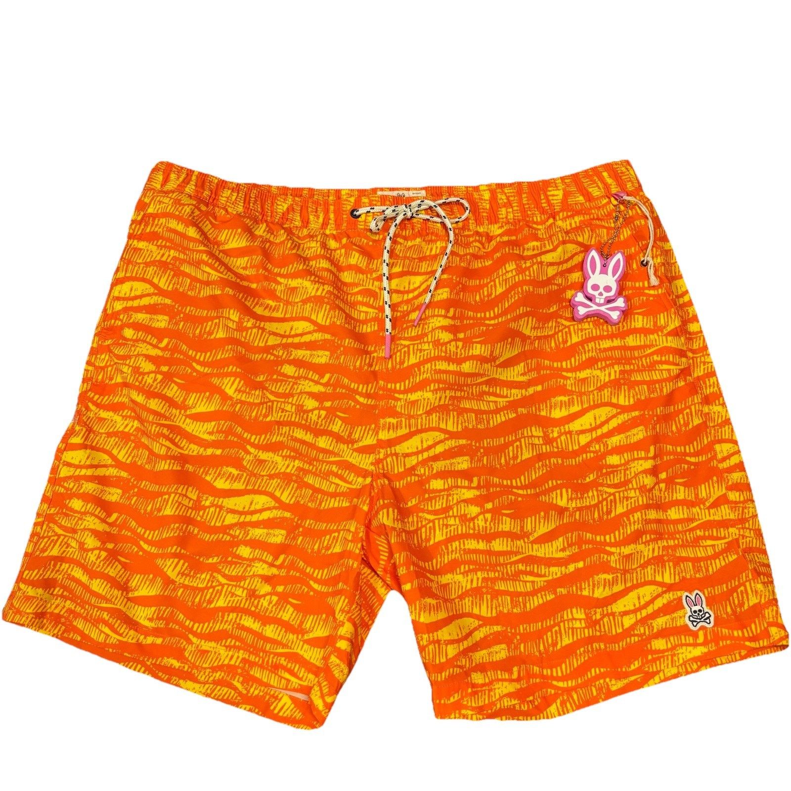 Psycho Bunny Psycho Bunny 3XL Swim Trunks Foley Neon Orange Yellow NWOT Size US 41 - 1 Thumbnail