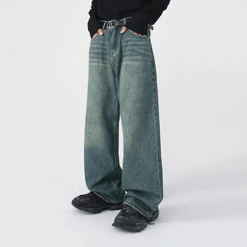 Japanese Brand × Jean Retro washed damaged baggy jeans y2k hip hop Size US 30 / EU 46 - 3 Thumbnail