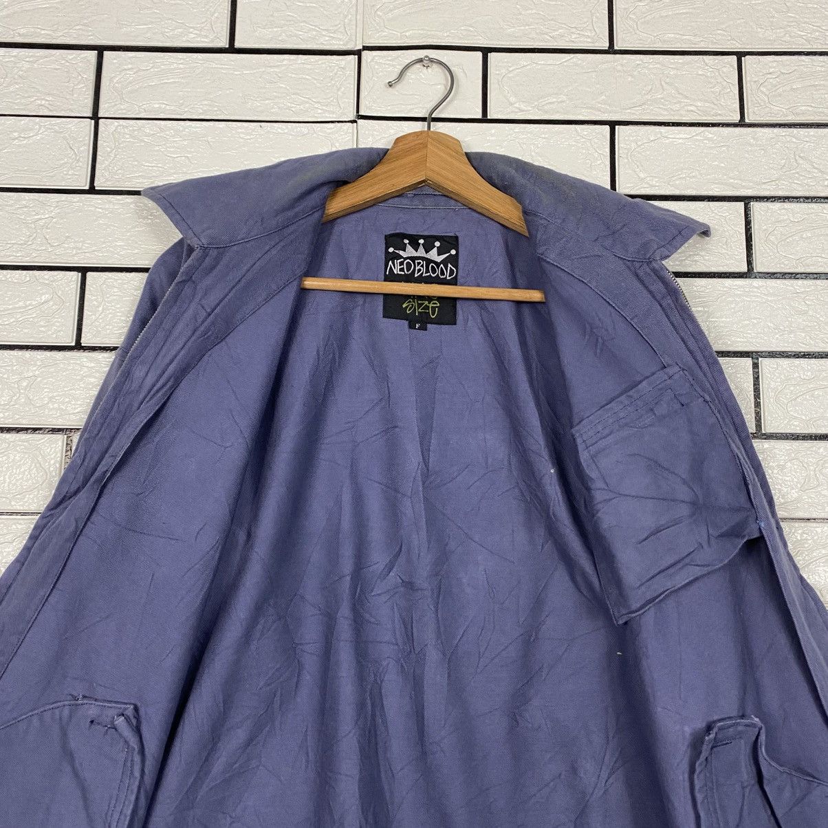 Japanese Brand 📌Vintage Zipper Bomber Jacket Neo Blood Issey Miyake Size US M / EU 48-50 / 2 - 15 Thumbnail