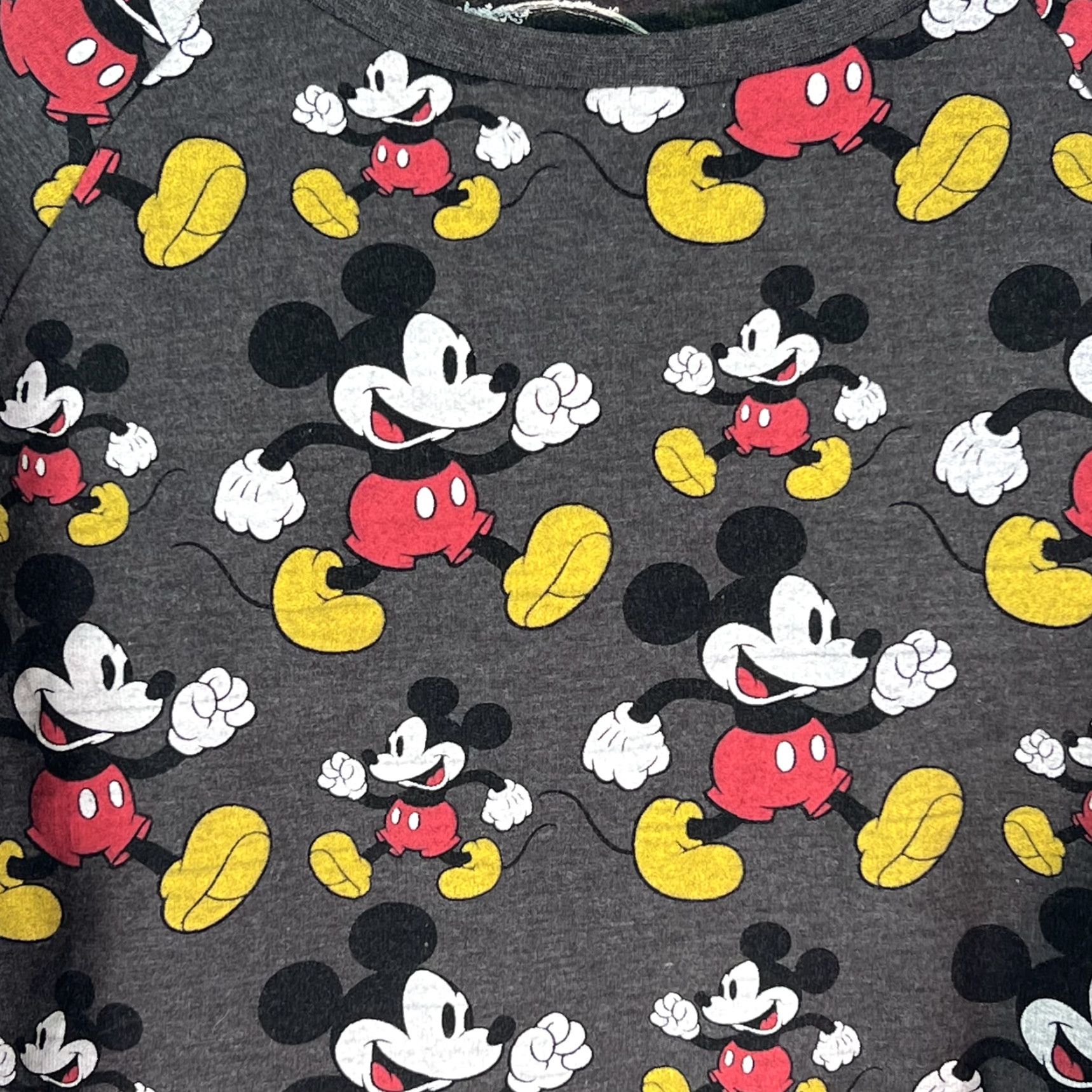 Disney Disney Sweatshirt Womens Mickey Mouse Long Sleeves Pullover Crop Gray SZ M Size M / US 6-8 / IT 42-44 - 3 Thumbnail