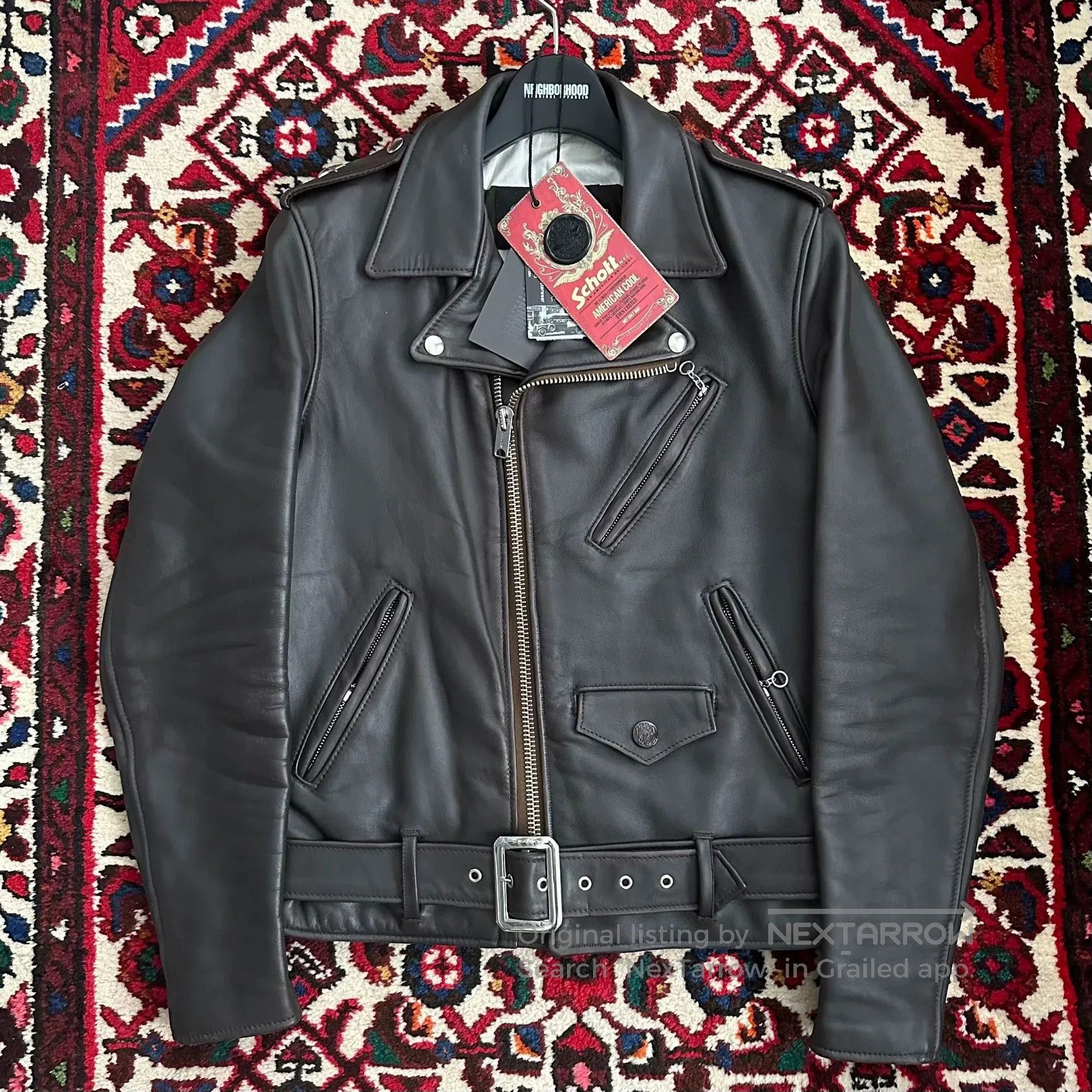 Neighborhood nbhd x schott leather jacket size 36. Size US S / EU 44-46 / 1 - 1 Thumbnail