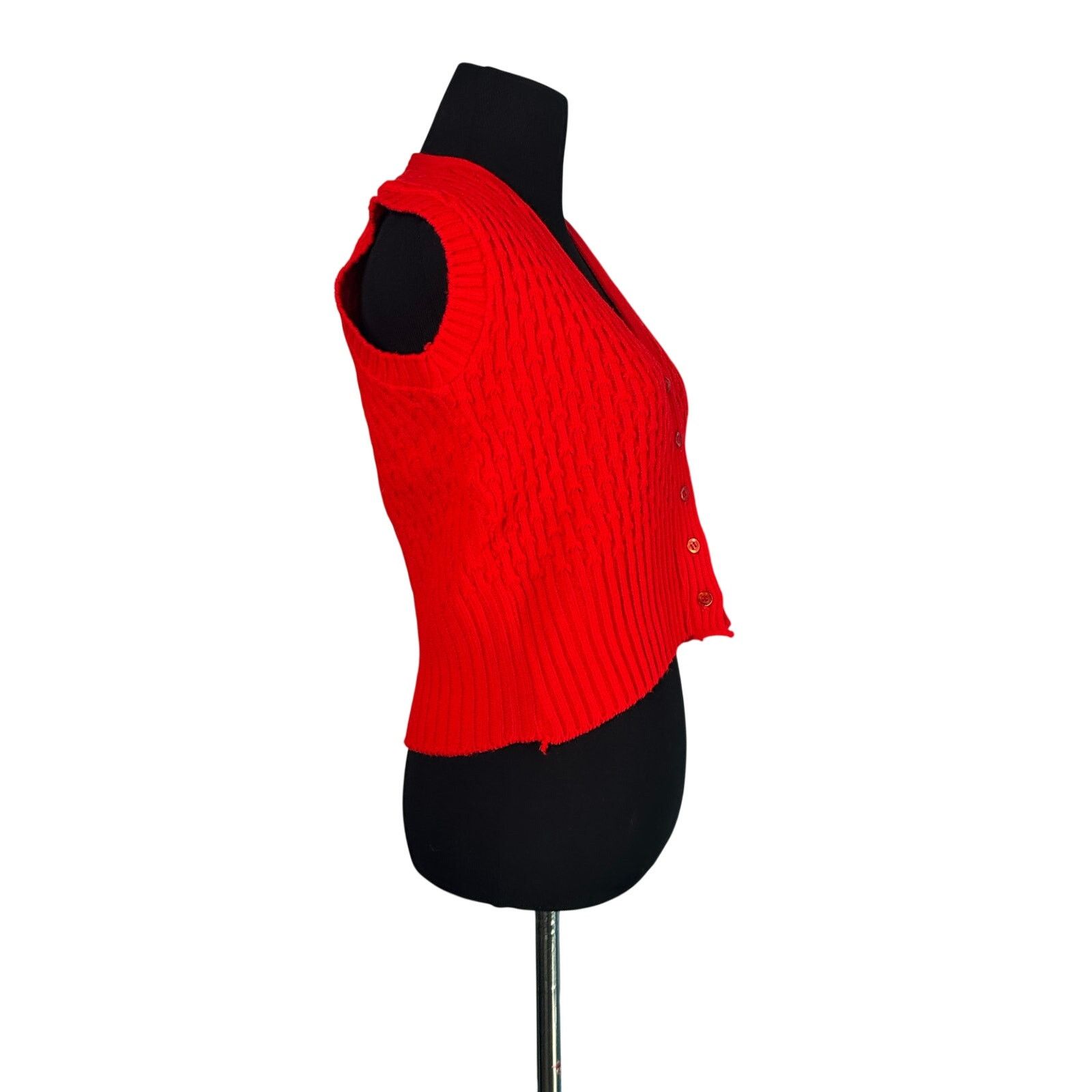 Vintage Vintage red buttoned sweater vest size Small Size S / US 4 / IT 40 - 12 Thumbnail