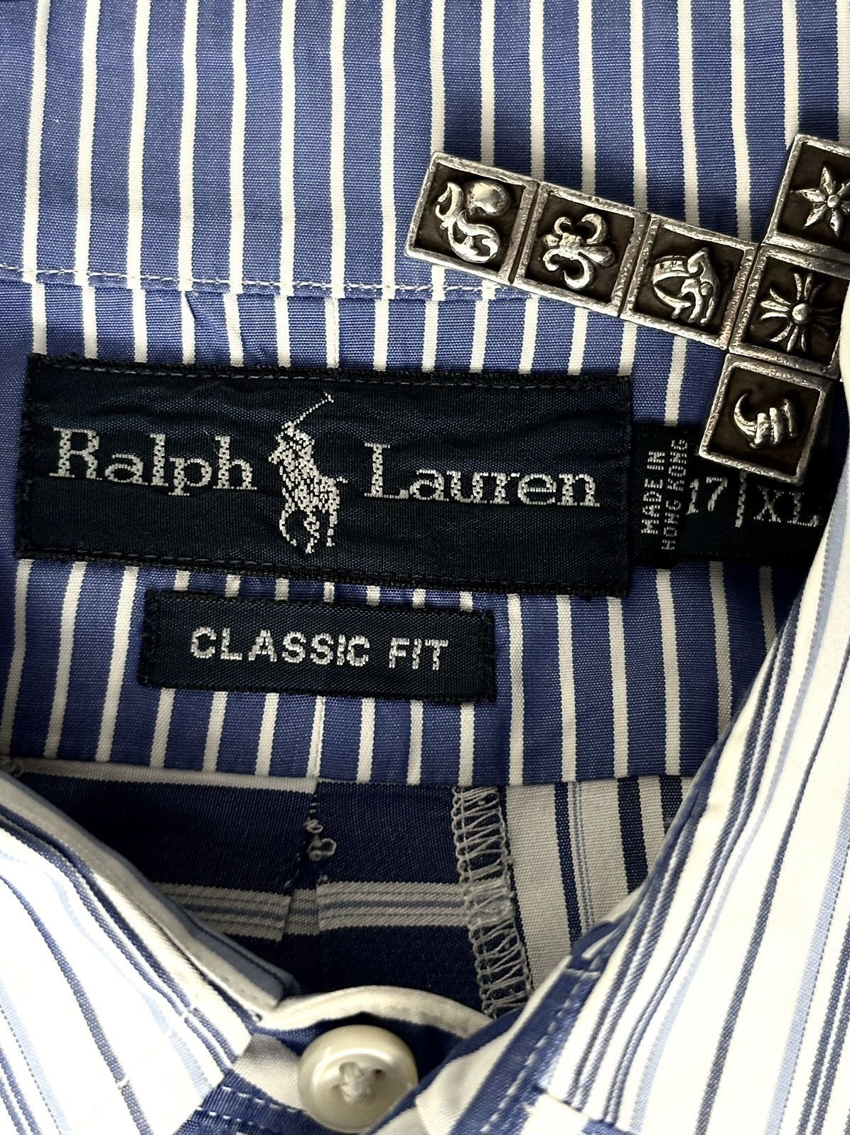 Ralph Lauren Ralph Lauren Madris Striped Patchwork Button Down Shirt Size US XL / EU 56 / 4 - 6 Thumbnail
