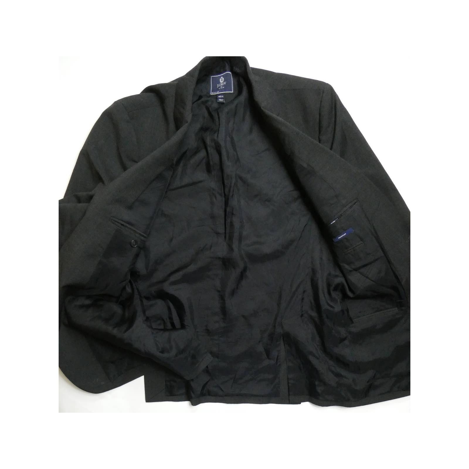 J.Crew men's J CREW Thompson Sport Coat, 40R, dark gray, NEW Size 40R - 3 Thumbnail