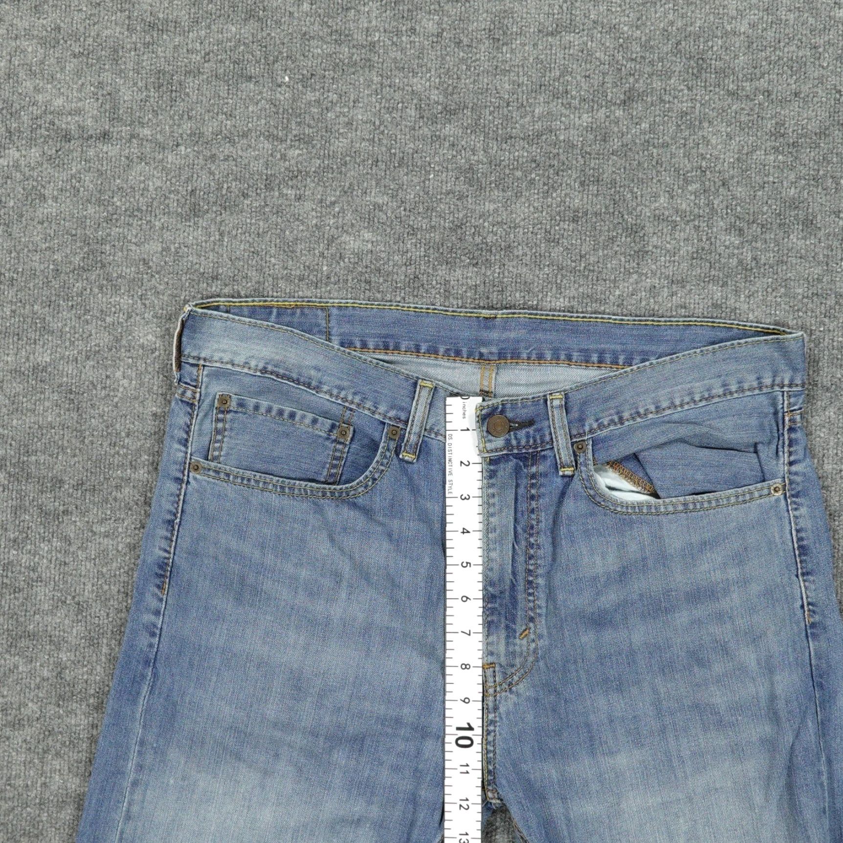 Levi's Levi's 505 Jeans Mens 36x30 Blue Regular Fit Straight Leg 100% Cotton Size US 36 / EU 52 - 4 Thumbnail