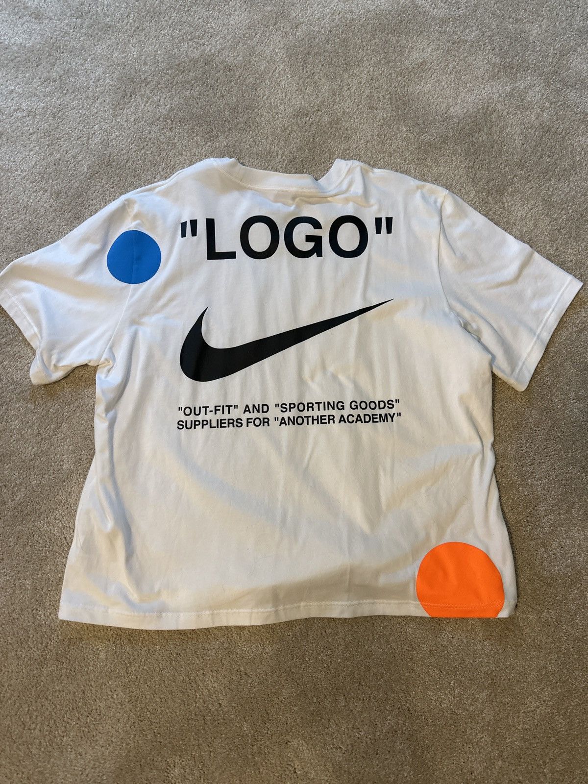 Nike × Off-White Nike Lab x OFF-WHITE Mercurial NRG White Tee Size US L / EU 52-54 / 3 - 2 Thumbnail
