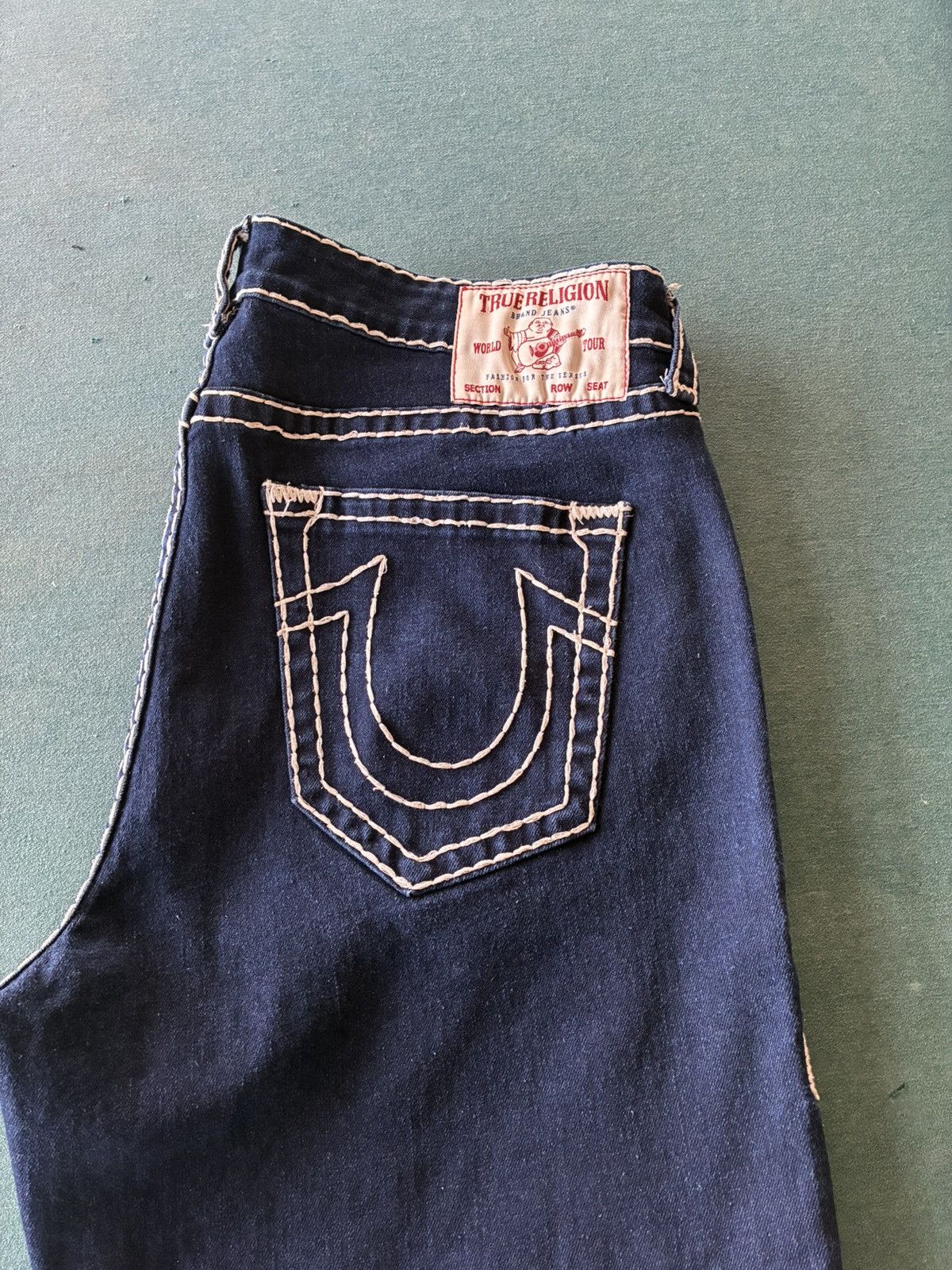 True Religion True Religion Navy Blue/White Stitching Men’s Size US 36 / EU 52 - 3 Thumbnail