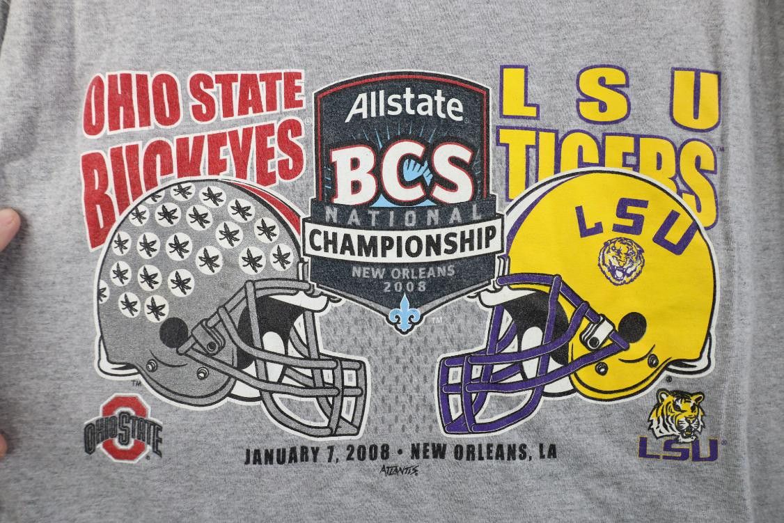 Vintage Vintage 2008 National Championship Ohio State Tigers T-Shirt Size US L / EU 52-54 / 3 - 4 Thumbnail