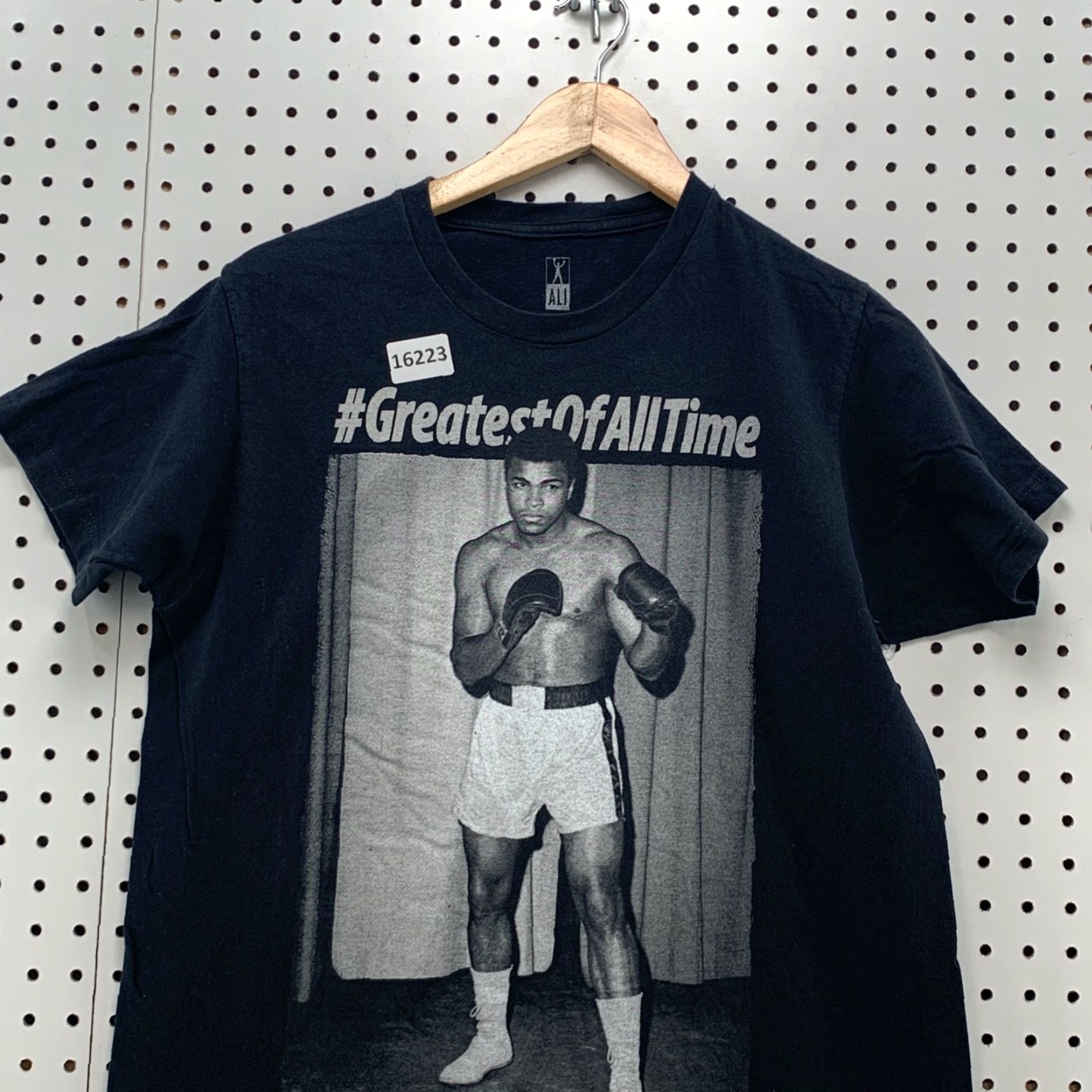 Vintage Muhammed Ali Shirt Black Greatest Of All Time Adult Medium Short Sleeve Boxing Mens Shirt Size US M / EU 48-50 / 2 - 6 Thumbnail