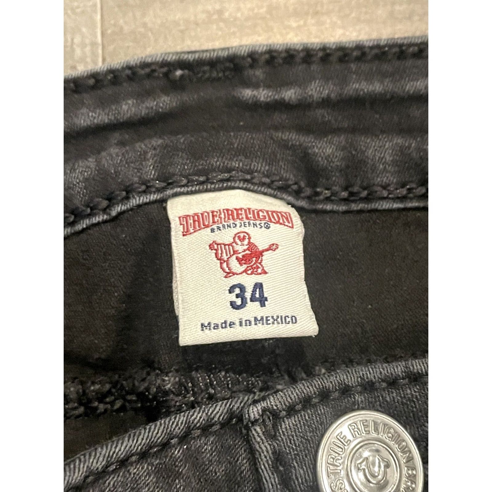 True Religion VINTAGE? Women’s True Religion Skinny Jeans Black 34x28 F48 Adults Women 34 28 Dark Pockets Comfort Style Skinny Jeans Size 24" / US 00 / IT 34 - 6 Thumbnail