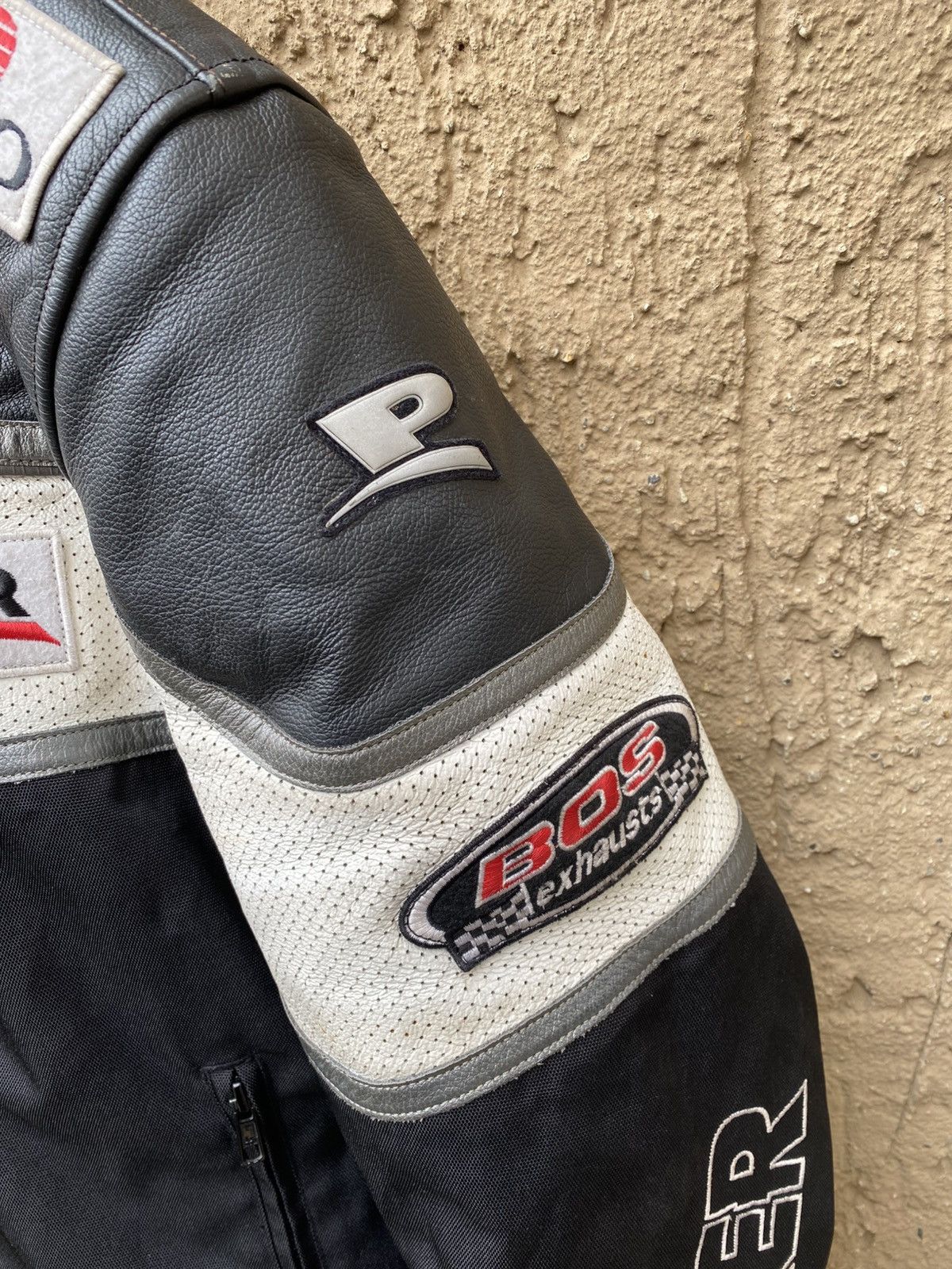 Genuine Leather Vintage Y2K Probiker Leather Jacket Racing Moto NGK Castrol Size US L / EU 52-54 / 3 - 3 Thumbnail