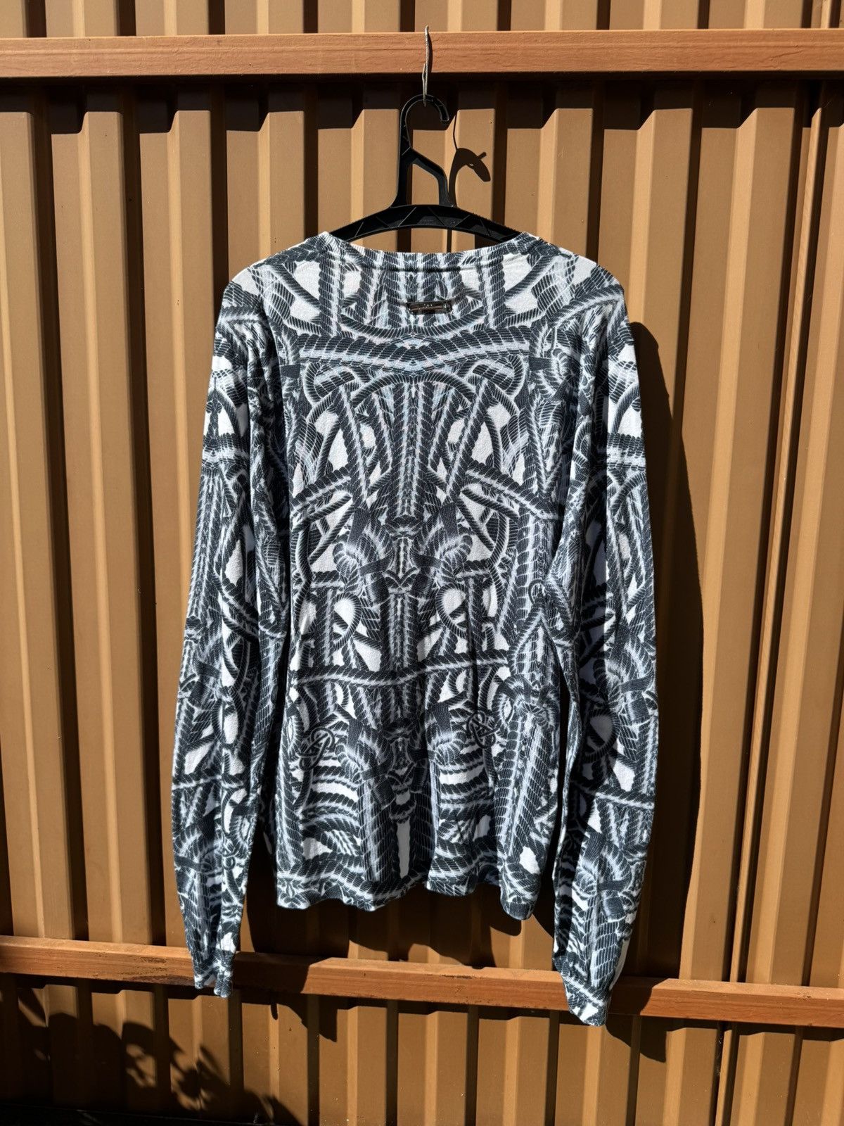 Just Cavalli Just Cavalli Ropes Overprint Long Sleeve Size US XL / EU 56 / 4 - 14 Thumbnail