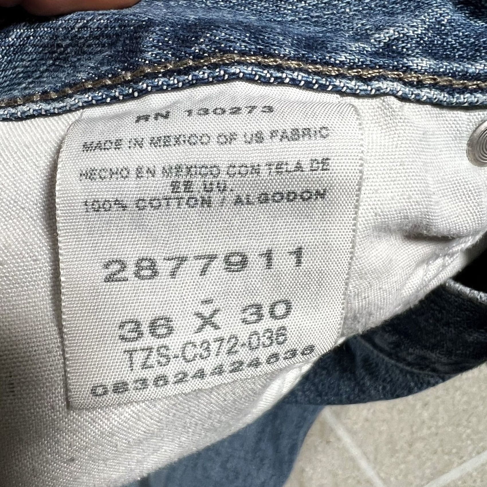 Lee Lee Jeans Y2K Carpenter Denim Wide-Leg Distressed 34x30 Mens Blue Cotton Denim Jeans Size US 34 / EU 50 - 7 Thumbnail