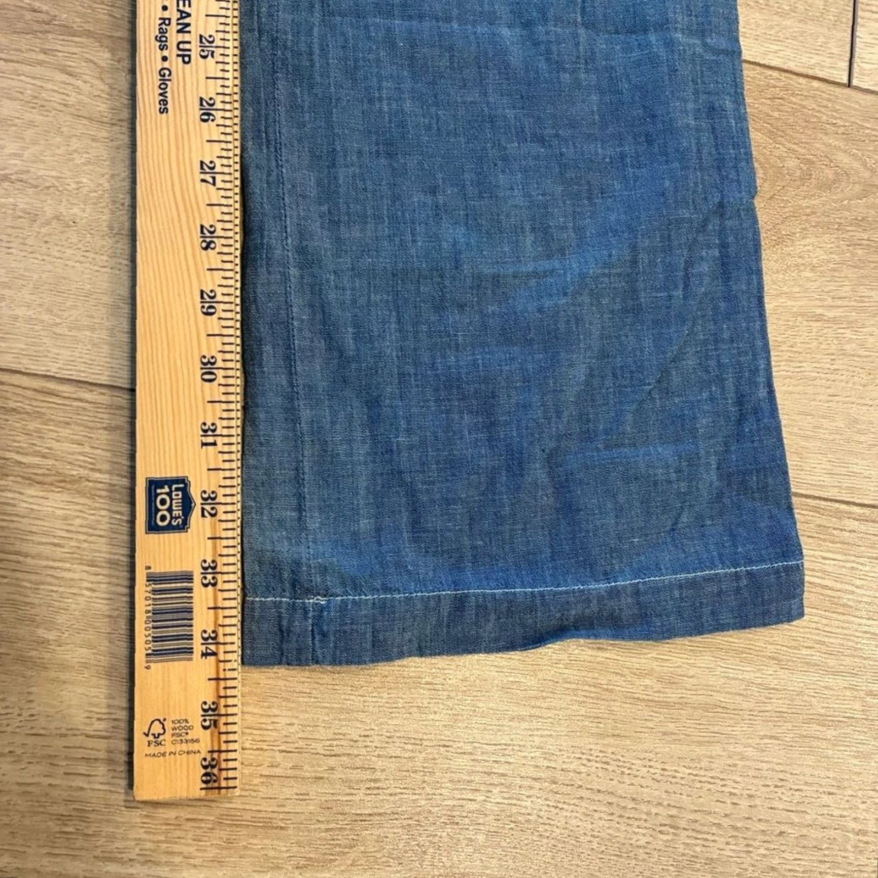Vintage Rogan Chambray Button Fly 100% Cotton Pant Shirt? Size US 32 / EU 48 - 4 Thumbnail