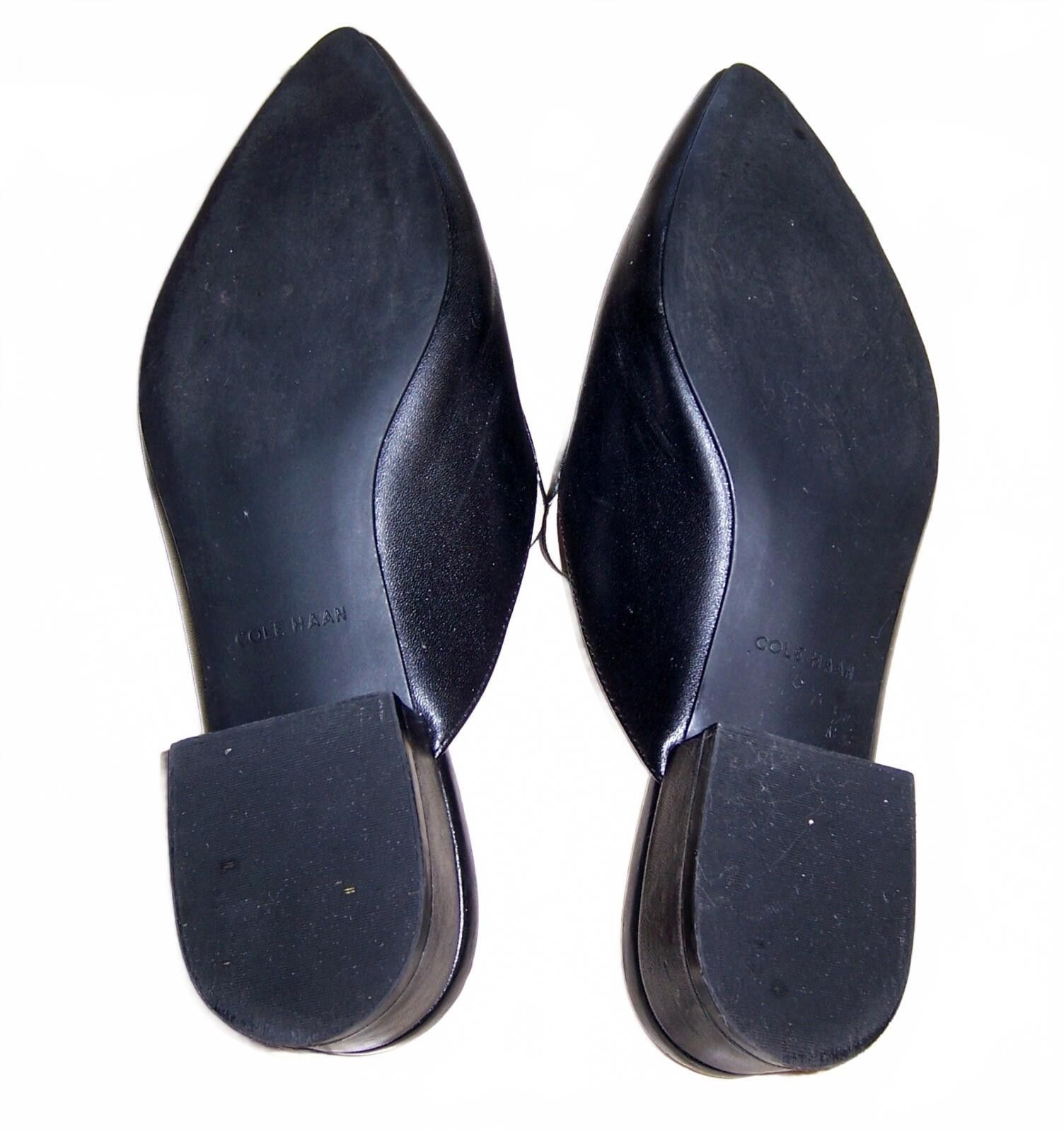 Cole Haan Cole Haan Women's Piper Leather Pointed-Toe Mules - US8 Size US 8 / IT 38 - 7 Thumbnail