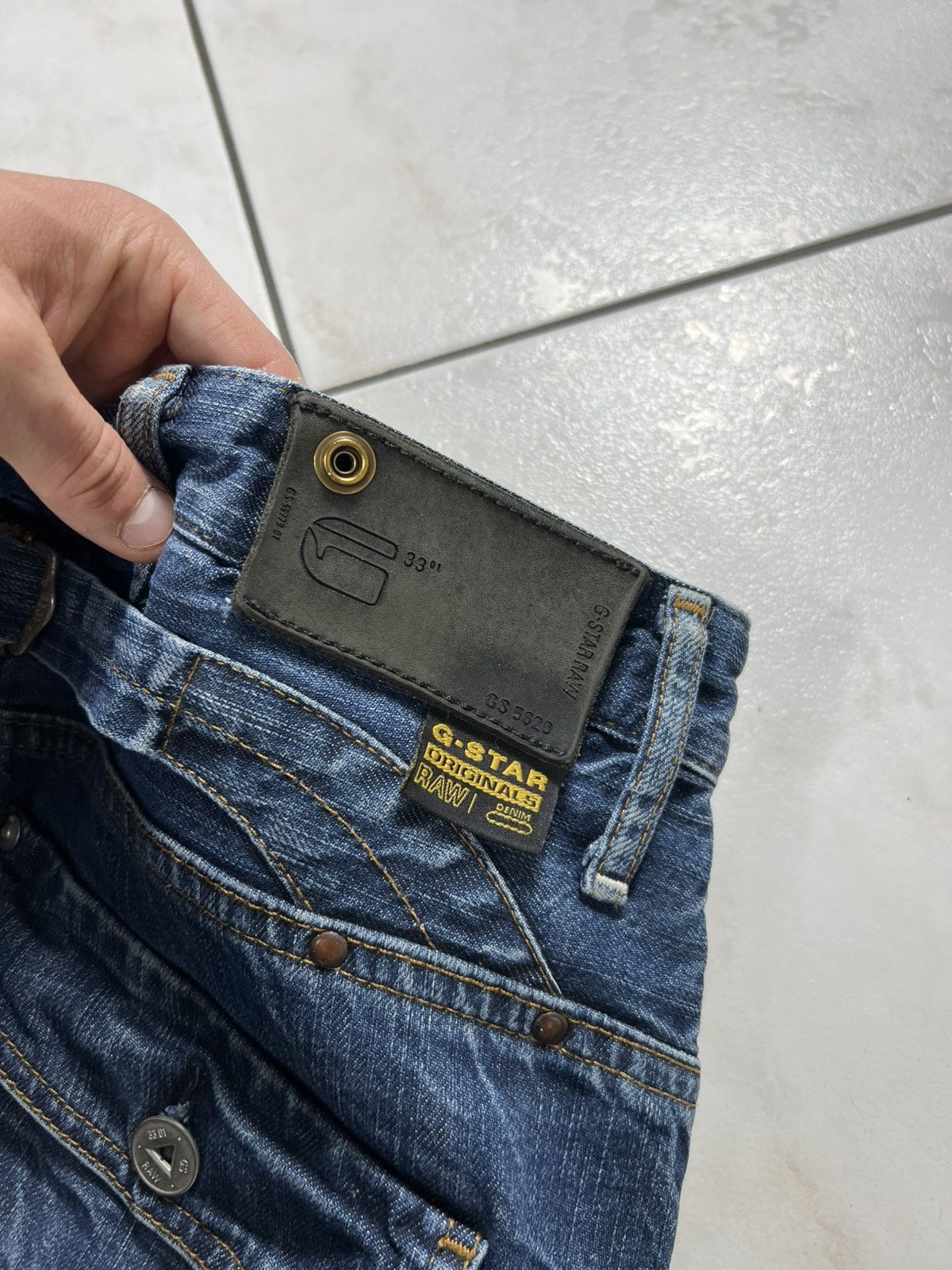 G-Star Vintage G-Star Raw y2k denim buckle back jeans elwood narrow Size US 32 / EU 48 - 18 Thumbnail