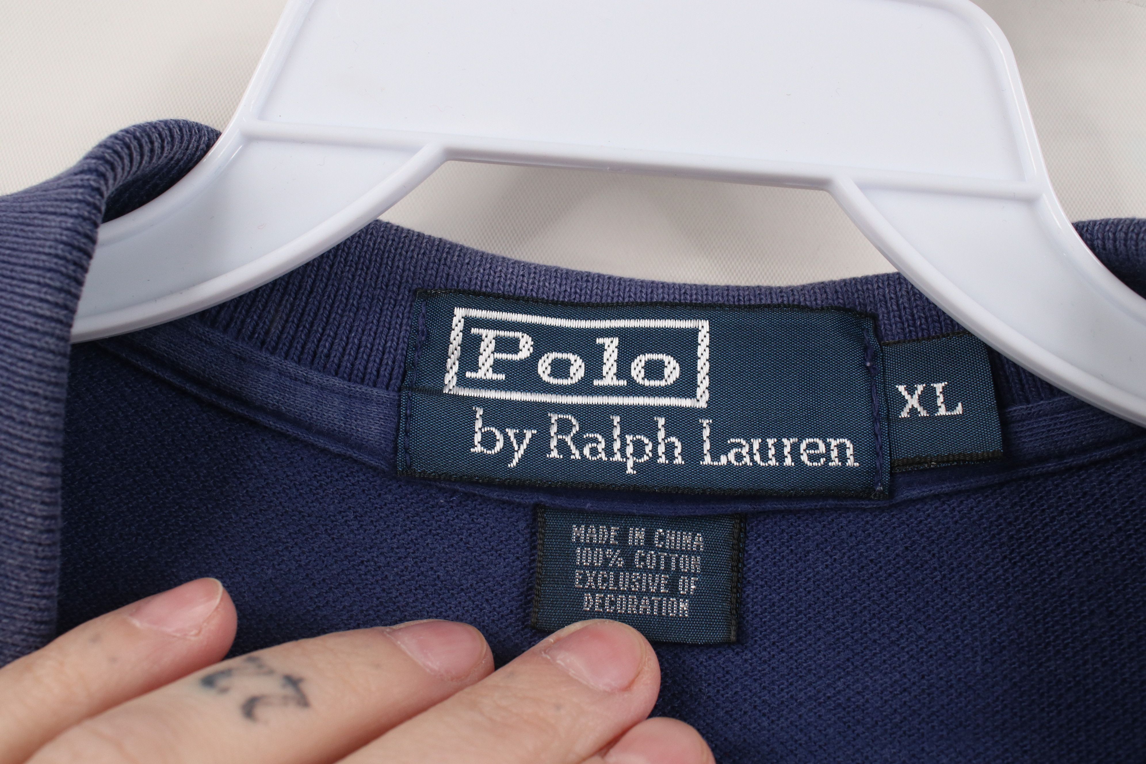 Polo Ralph Lauren Vintage 90s Y2K Ralph Lauren Track Shoe USA Crest Polo Size US XL / EU 56 / 4 - 9 Thumbnail