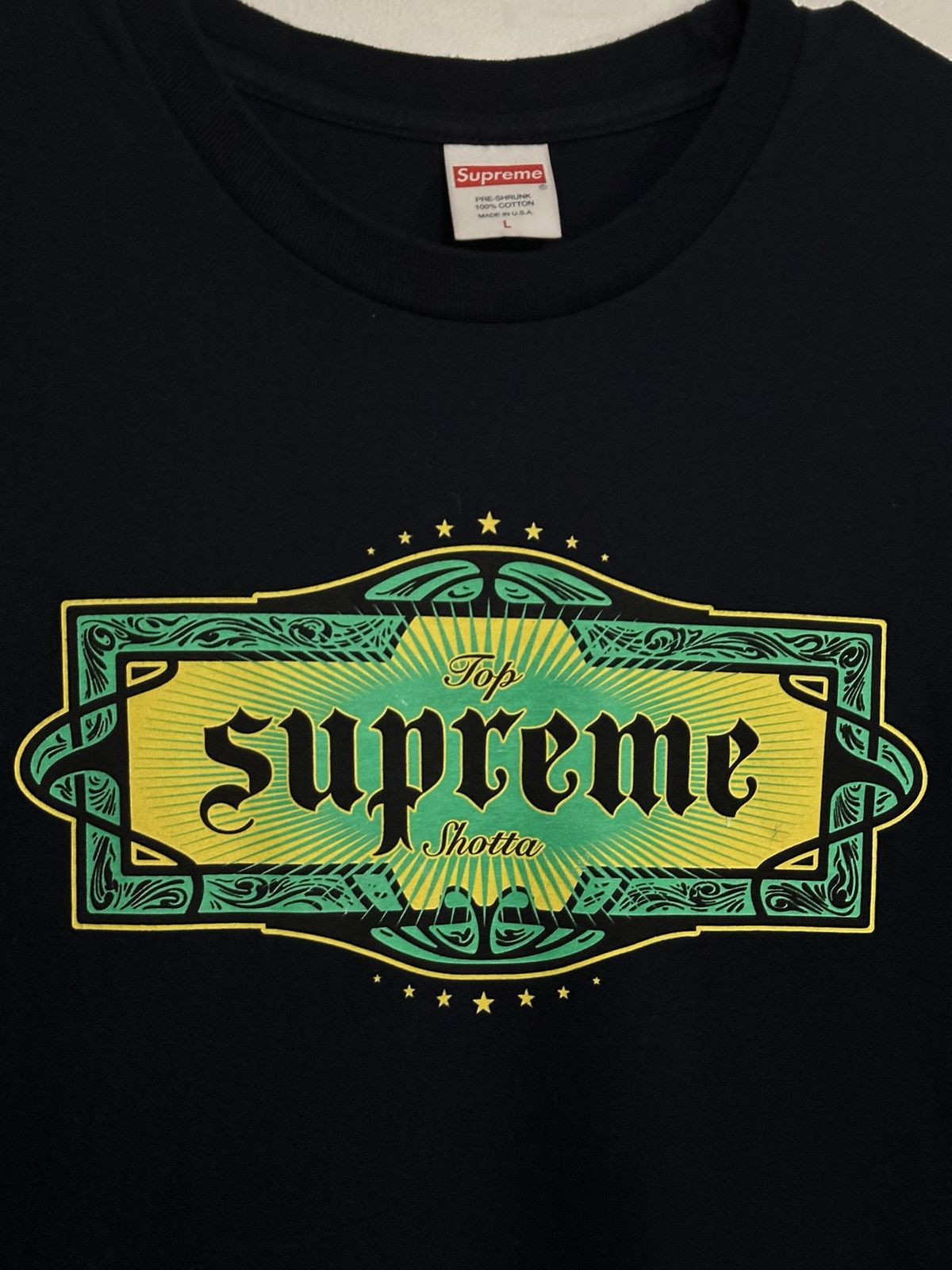 Supreme Supreme Top Shotta Tee Size US L / EU 52-54 / 3 - 2 Thumbnail
